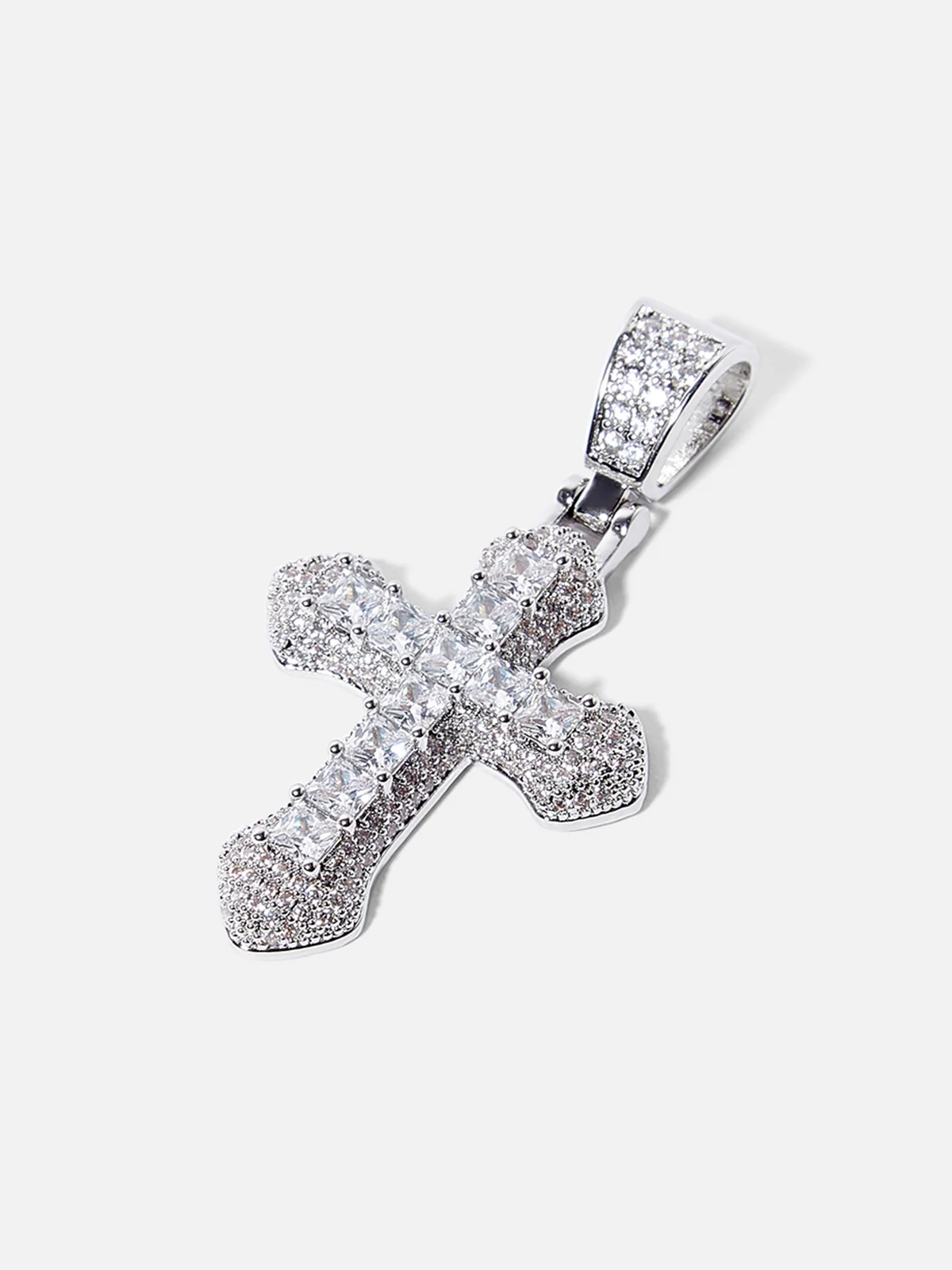 Full Pave Cross Necklace - Image 6