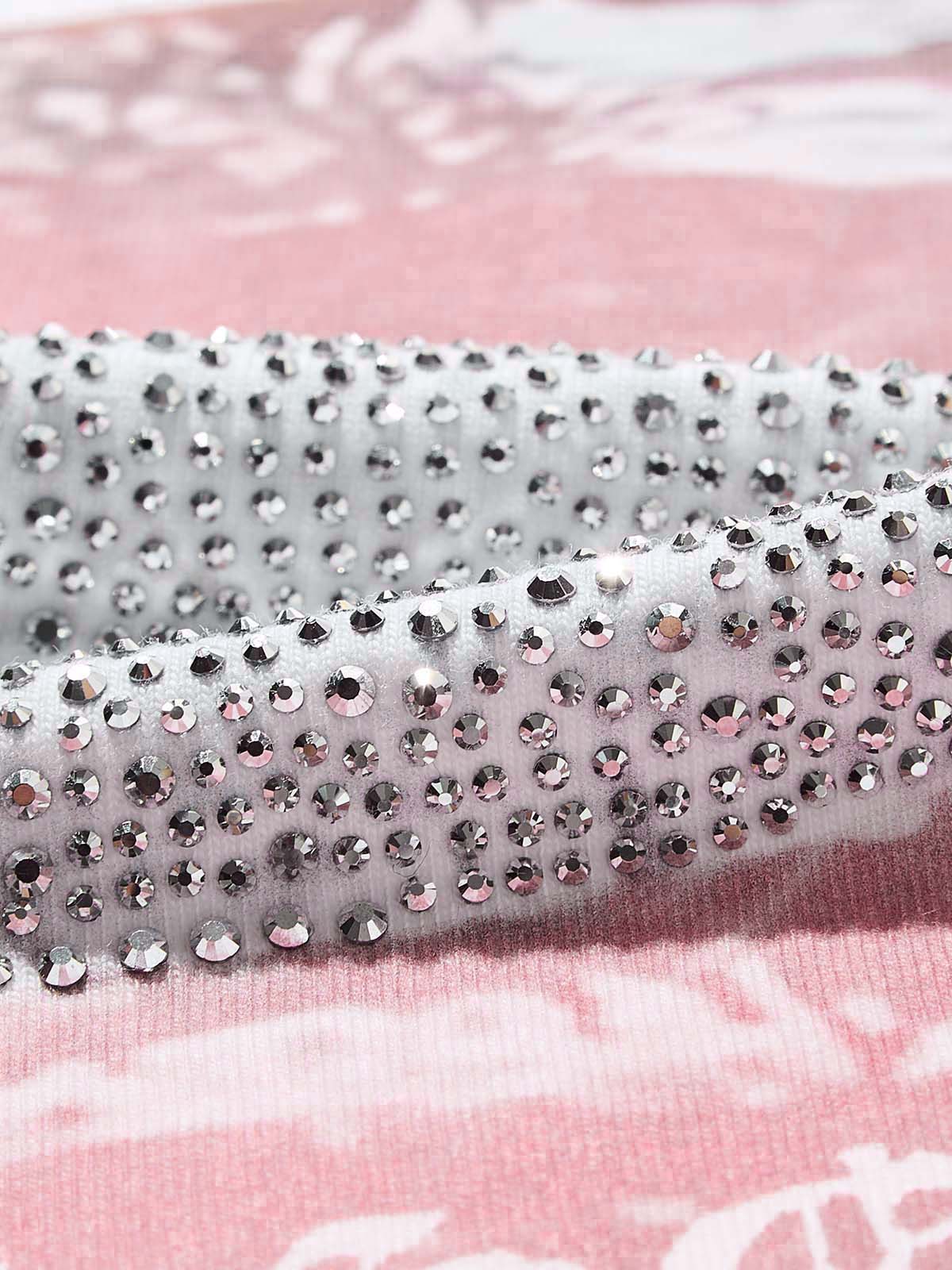 Glittering Diamond Grills Print Tank Top - Image 5
