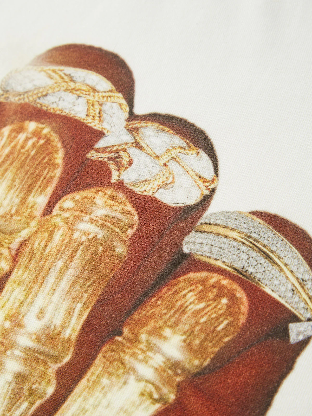 Golden Bone Nail Print baby tee - Image 5