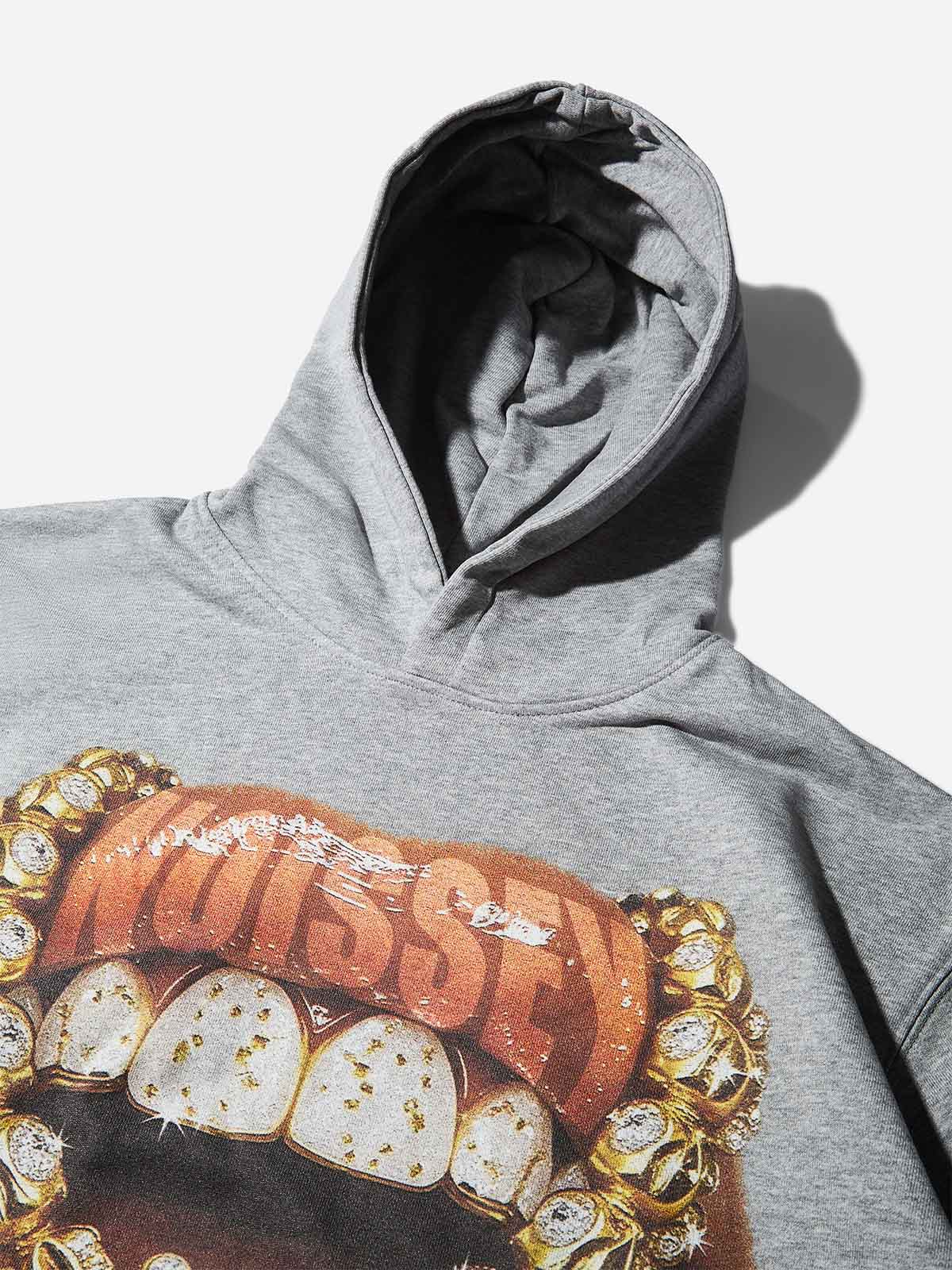 Golden Diamond Jewelry Grills Print Thin hoodie - Image 2