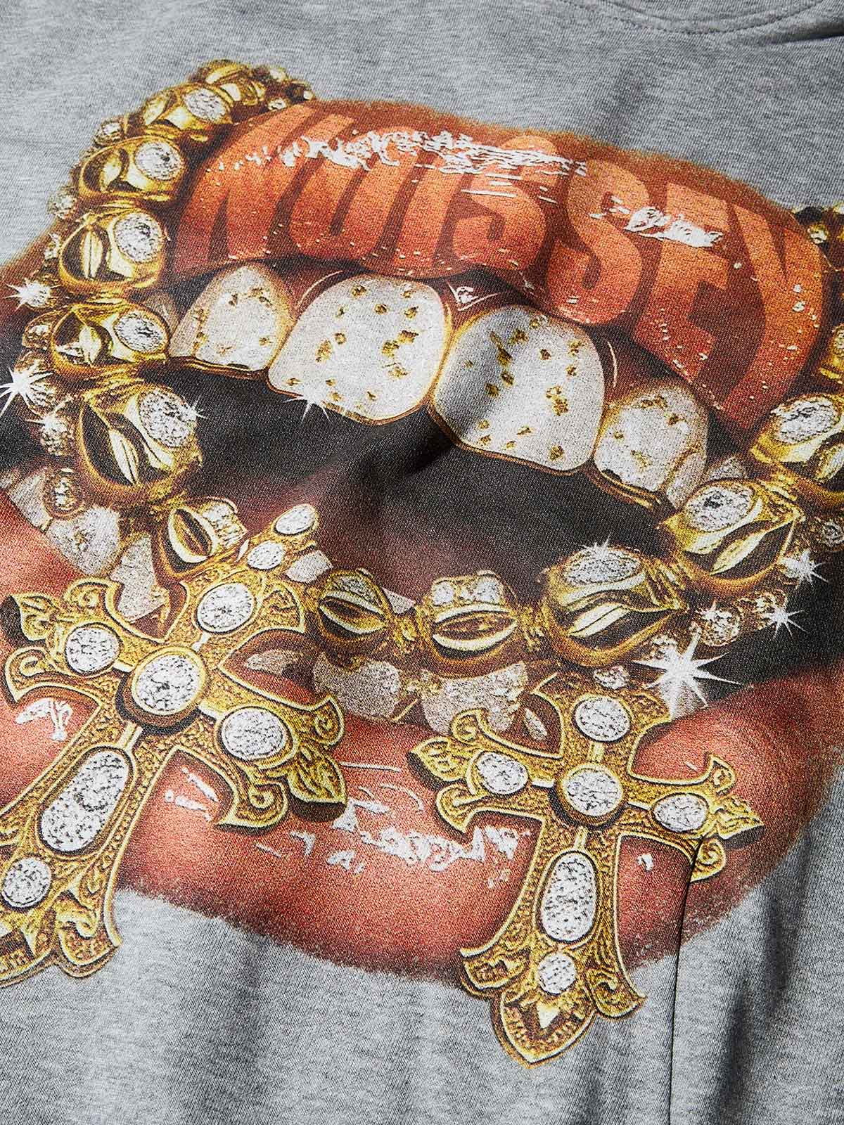 Golden Diamond Jewelry Grills Print Thin hoodie - Image 4