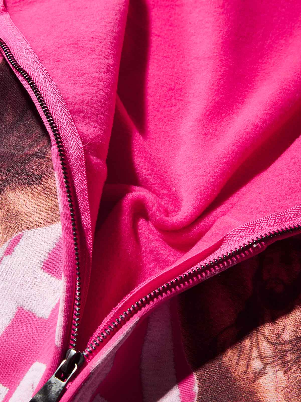 HATERS PRESSED! Pink Warm Printed Hoodie - Image 9