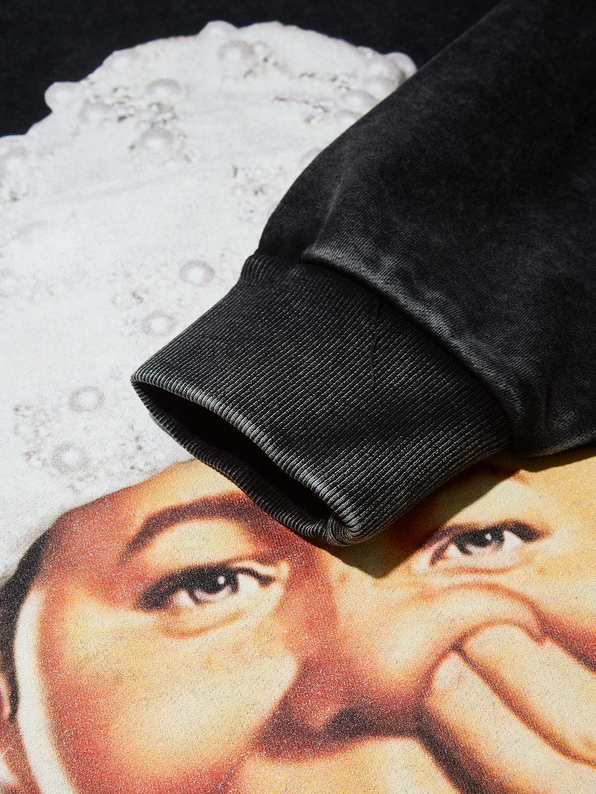 High-Quality Bad Boy Printed 425g Hoodie with Headband Pearl Hat Design - Image 6