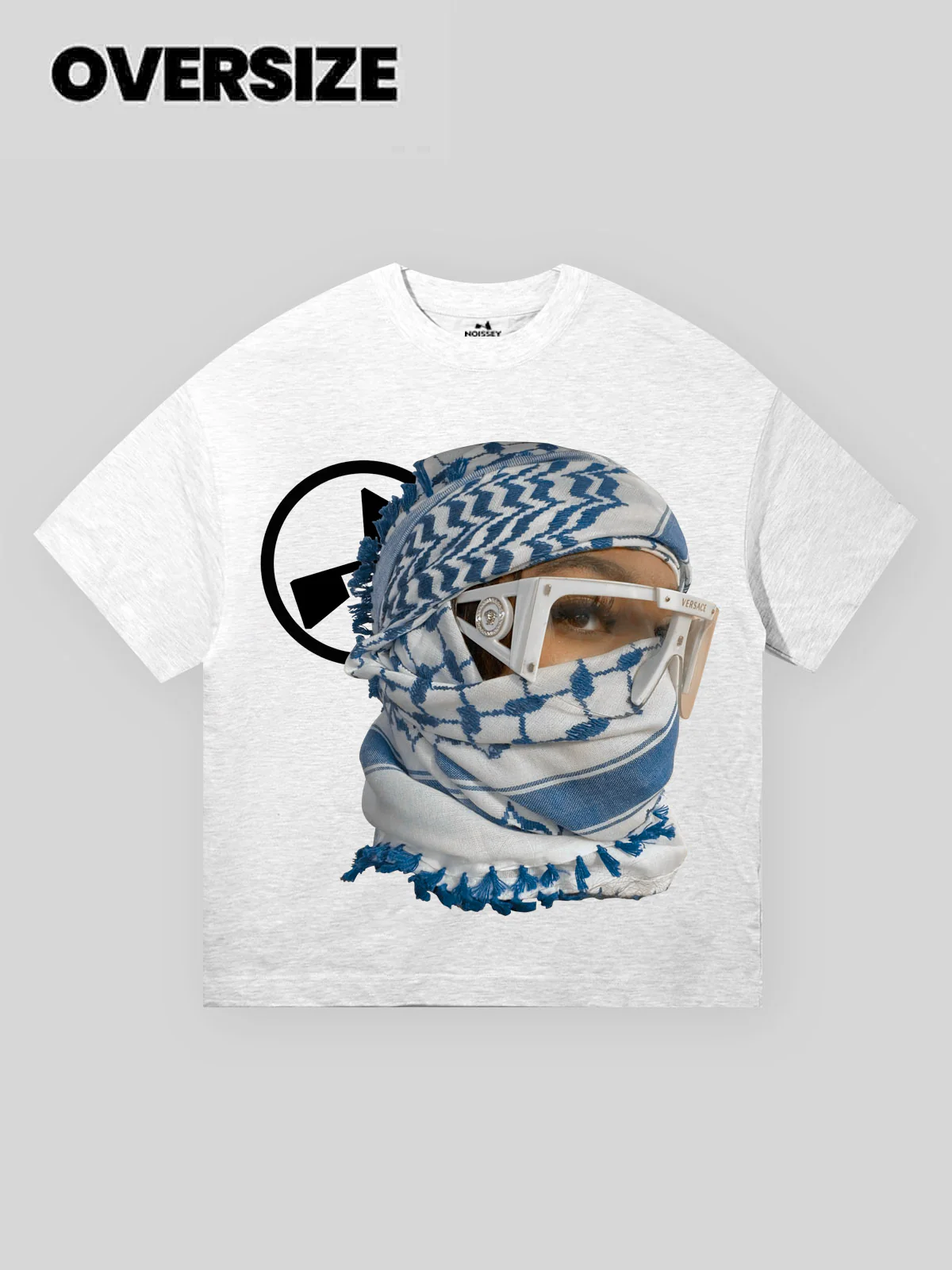 High Quality Desert Scarf Girl Print T-shirt - 310g GRAY - Image 5