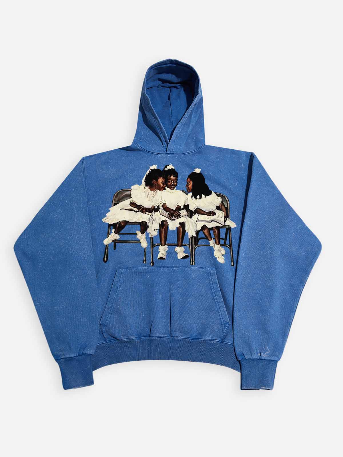High Quality Laughing Black Girl Print 425g Hoodie - Image 14