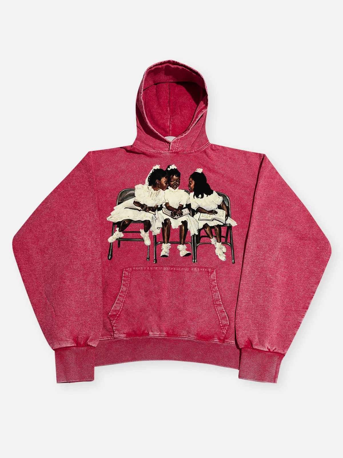 High Quality Laughing Black Girl Print 425g Hoodie - Image 20
