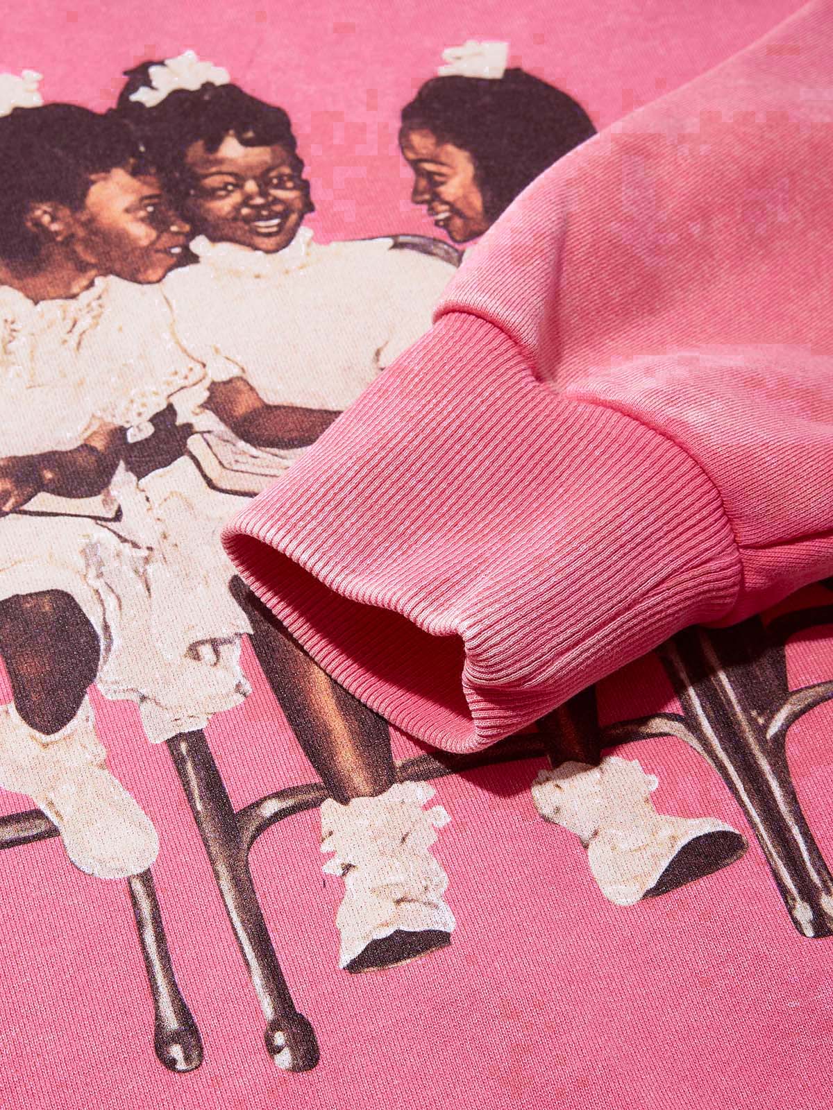 High Quality Laughing Black Girl Print 425g Hoodie - Image 5