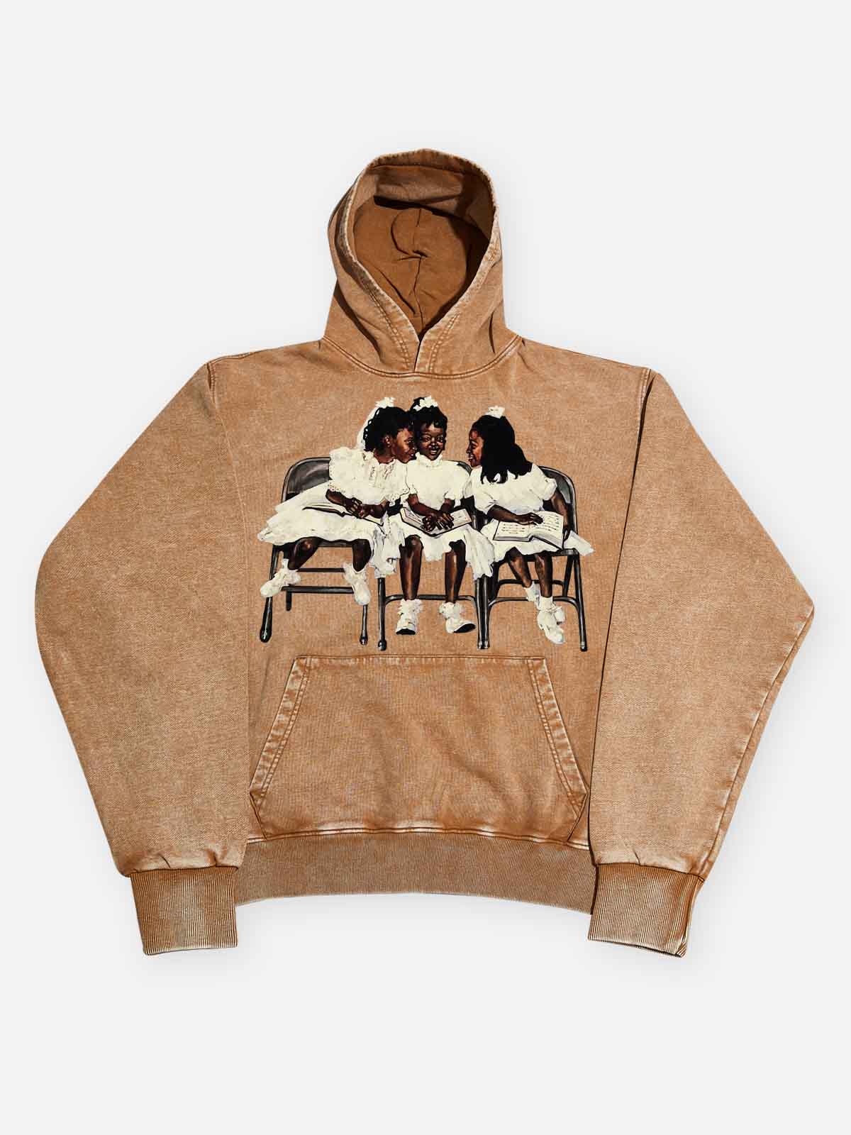 High Quality Laughing Black Girl Print 425g Hoodie - Image 9