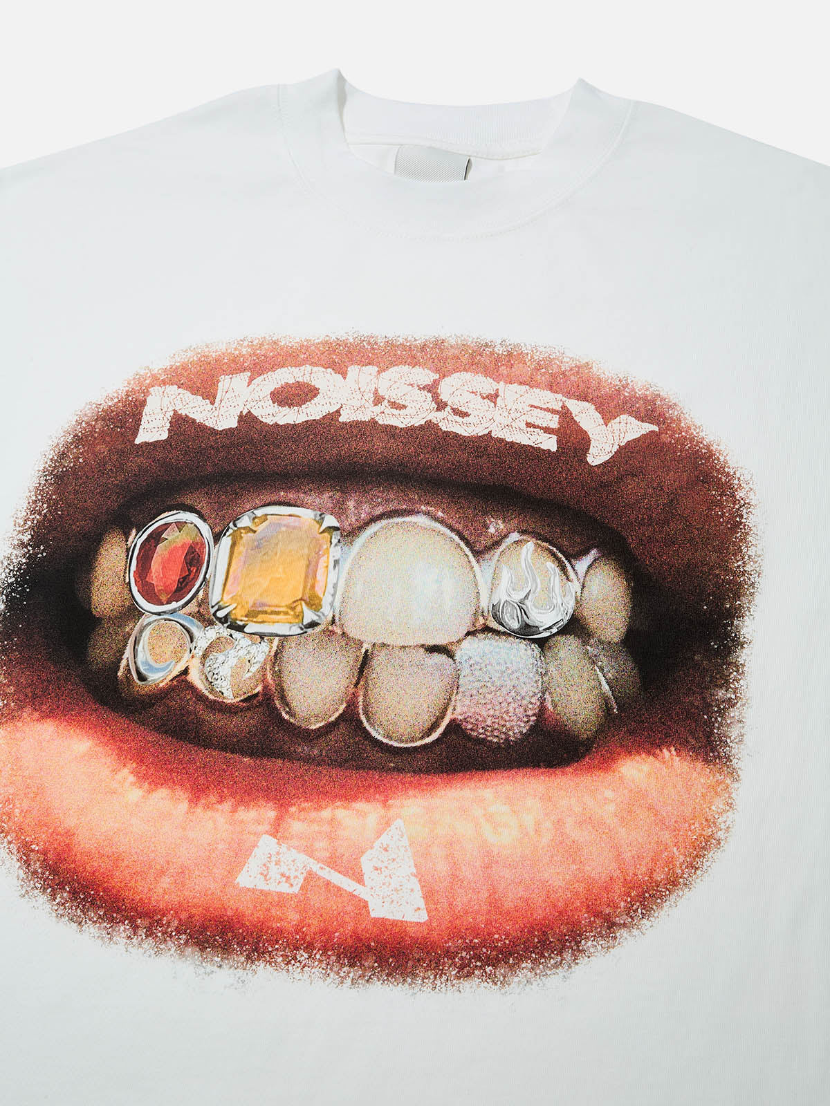 High quality Retro Lip Grills Noissey Print T-Shirt heavyweight - Image 4