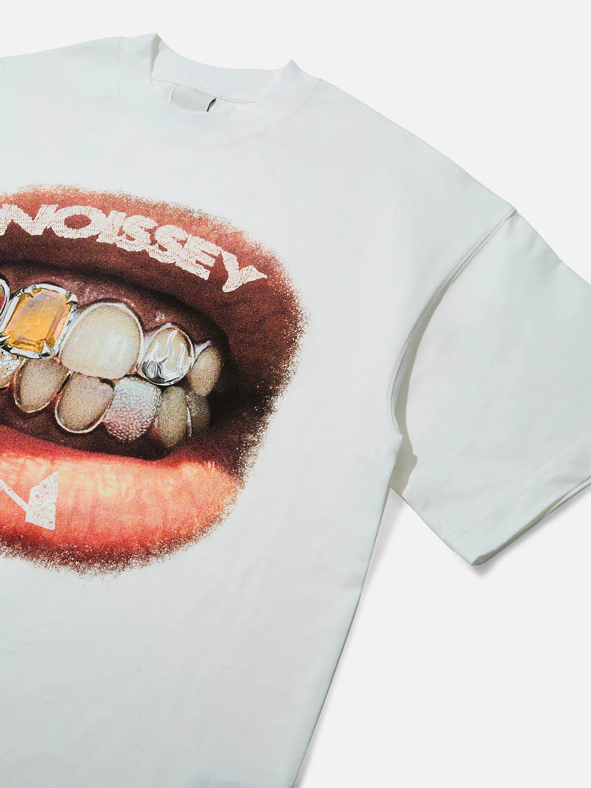 High quality Retro Lip Grills Noissey Print T-Shirt heavyweight - Image 5