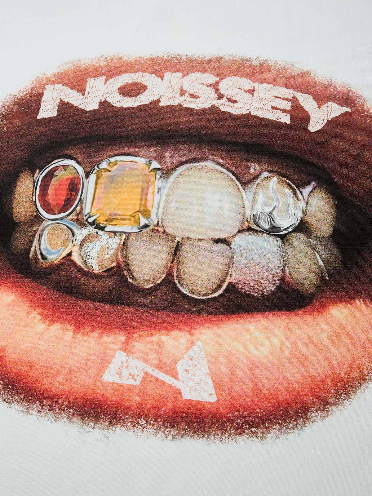 High quality Retro Lip Grills Noissey Print T-Shirt heavyweight - Image 6