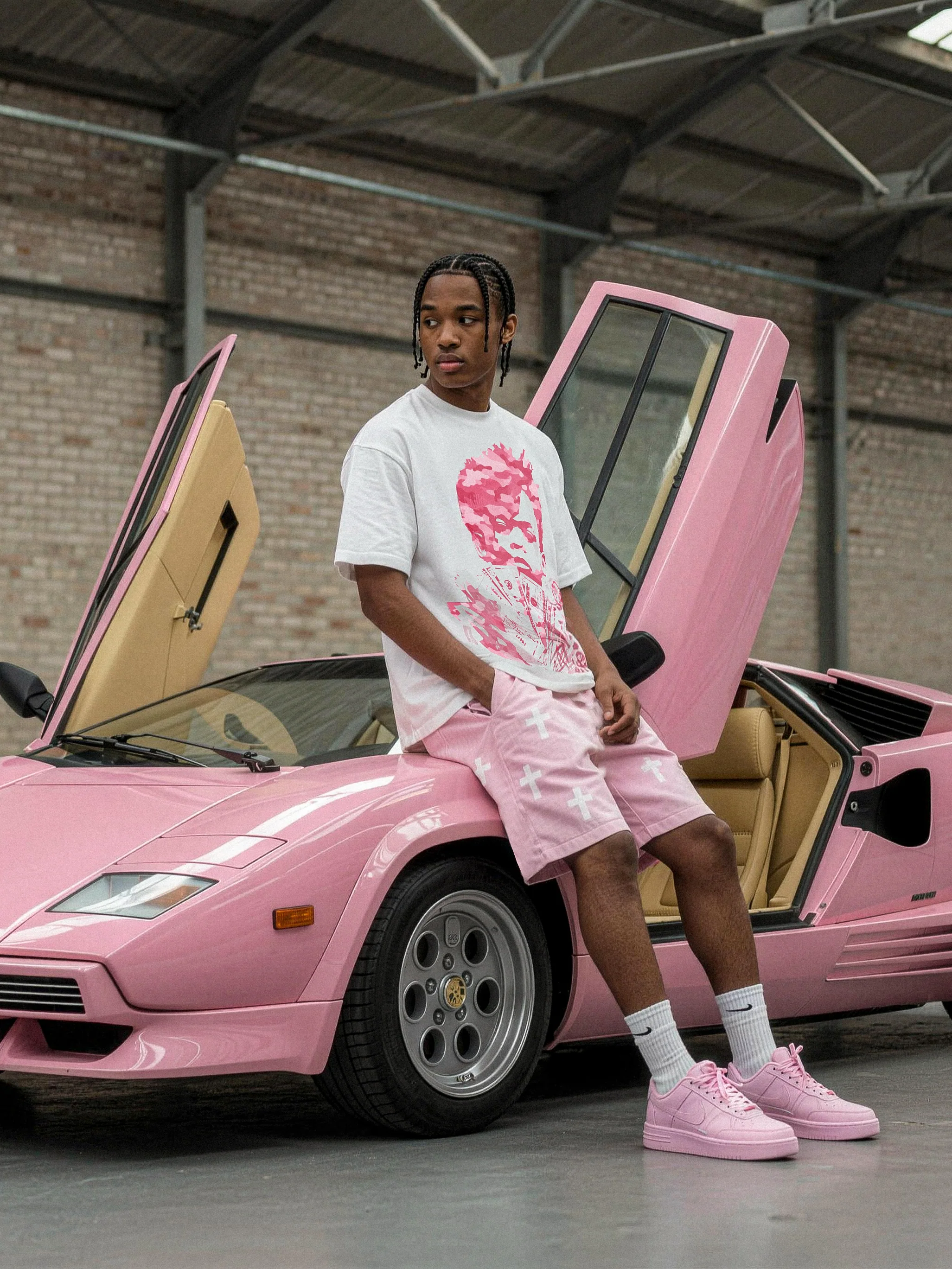 NOISSEY Pink Camo "Money Stack" Portrait Cooling Tee - Image 3