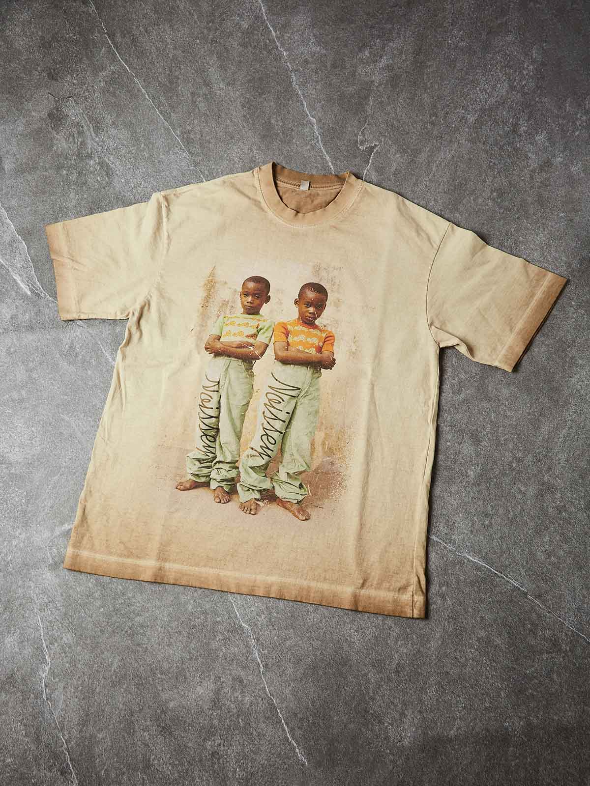 "I Am a Child of God" Distressed Watercolor Print T-Shirt - Image 3