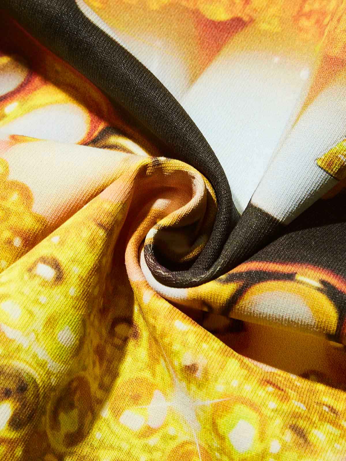 Lemon Yellow Gem Lip Print T-shirt - Image 7