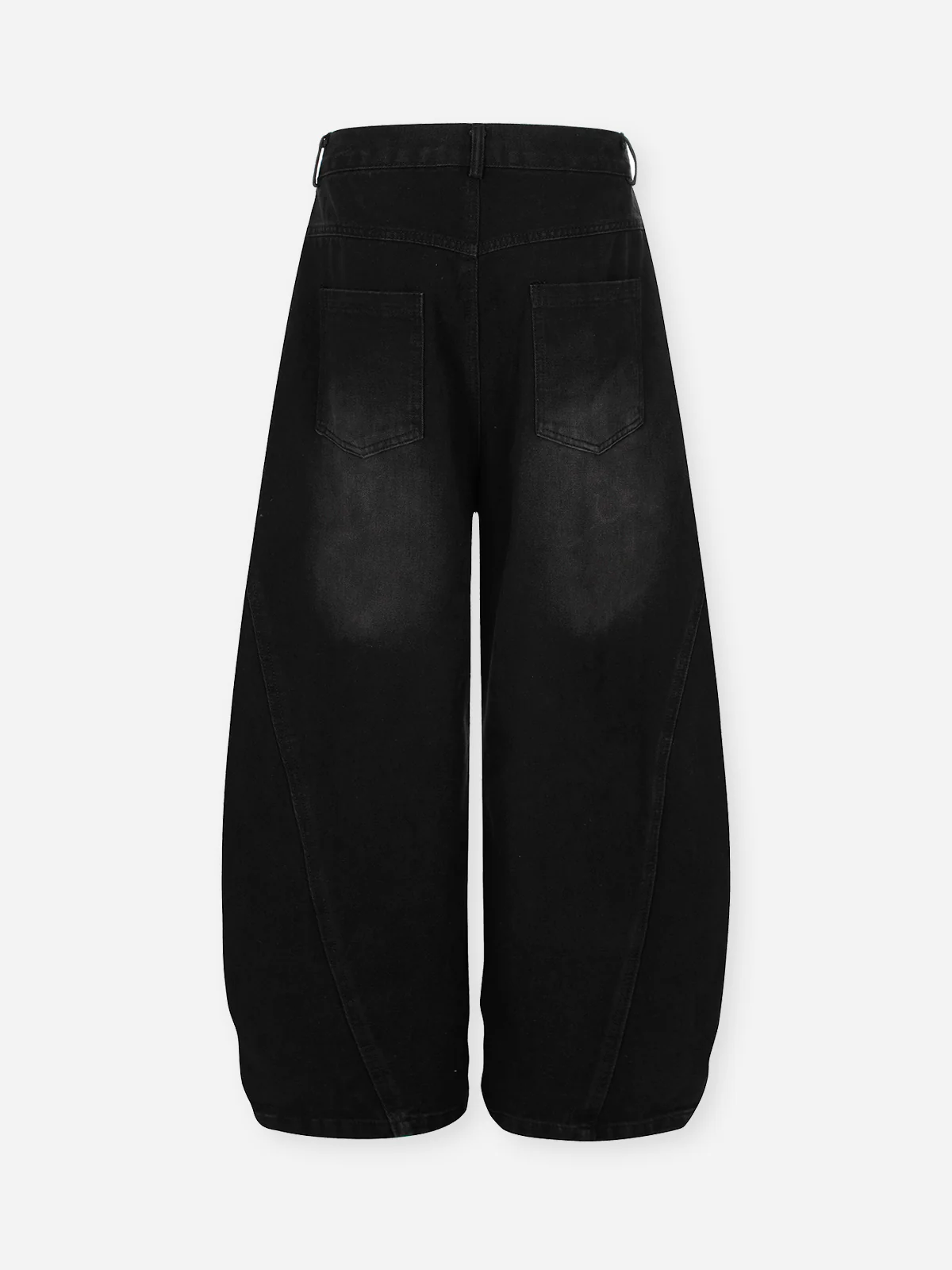 Leopard Print Patchwork Wide-Leg Jeans - Image 4