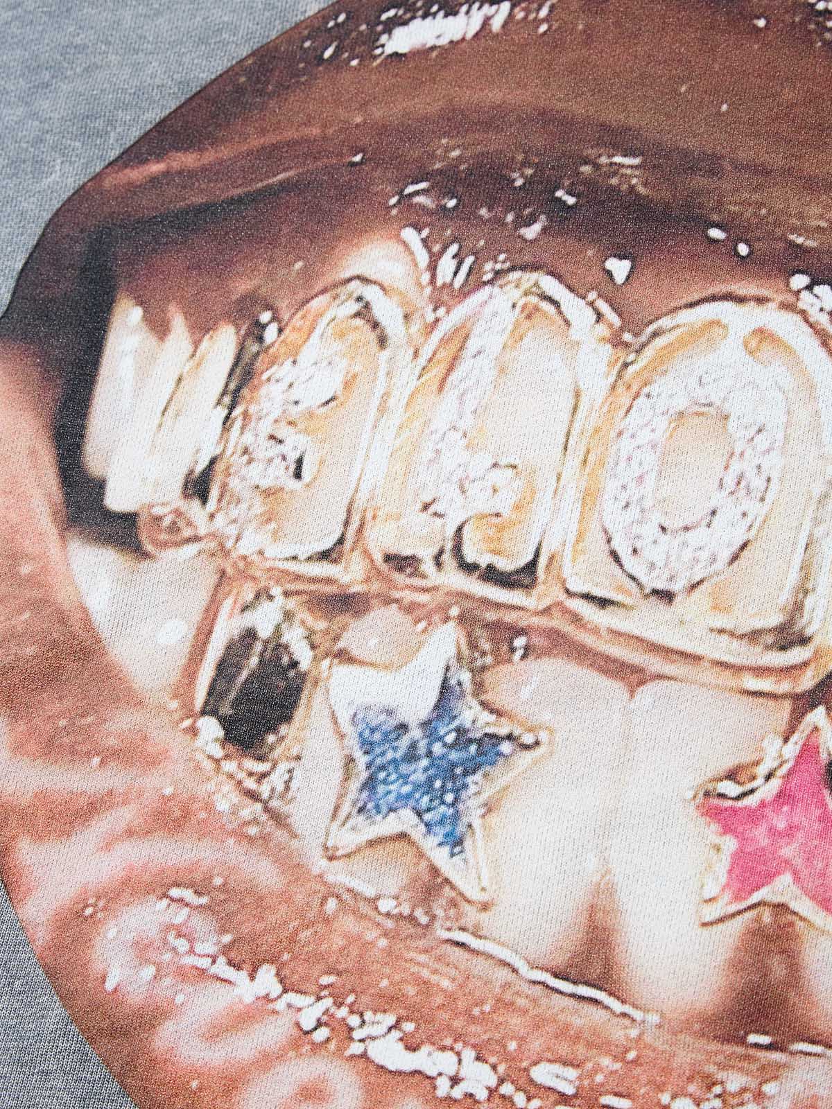High quality Lip Teeth Sticker Art 425g Hoodie - Image 4
