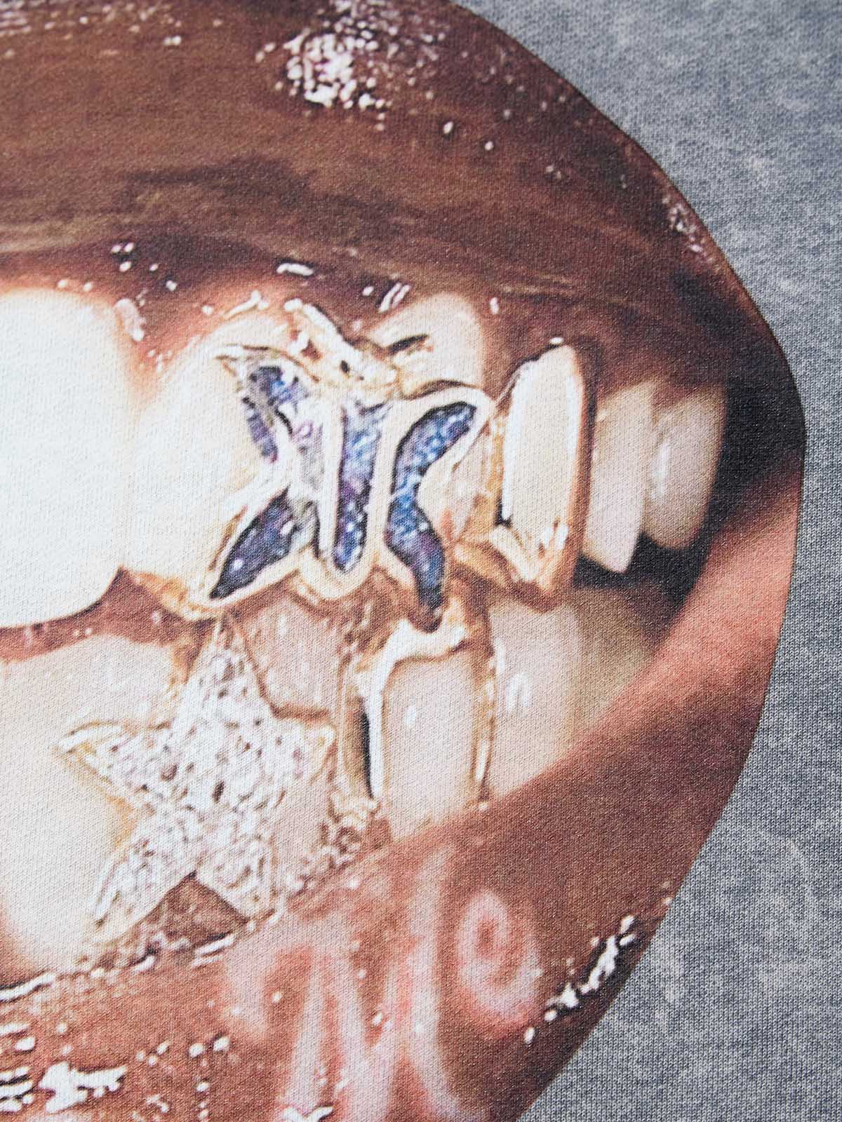 High quality Lip Teeth Sticker Art 425g Hoodie - Image 5