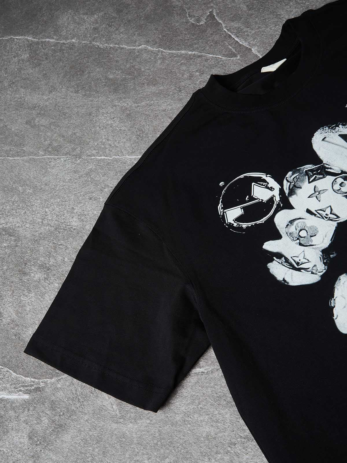 NOISSEY "Liquid Metal" Diamond Teeth Cooling Boxy Oversized Tee - Image 8