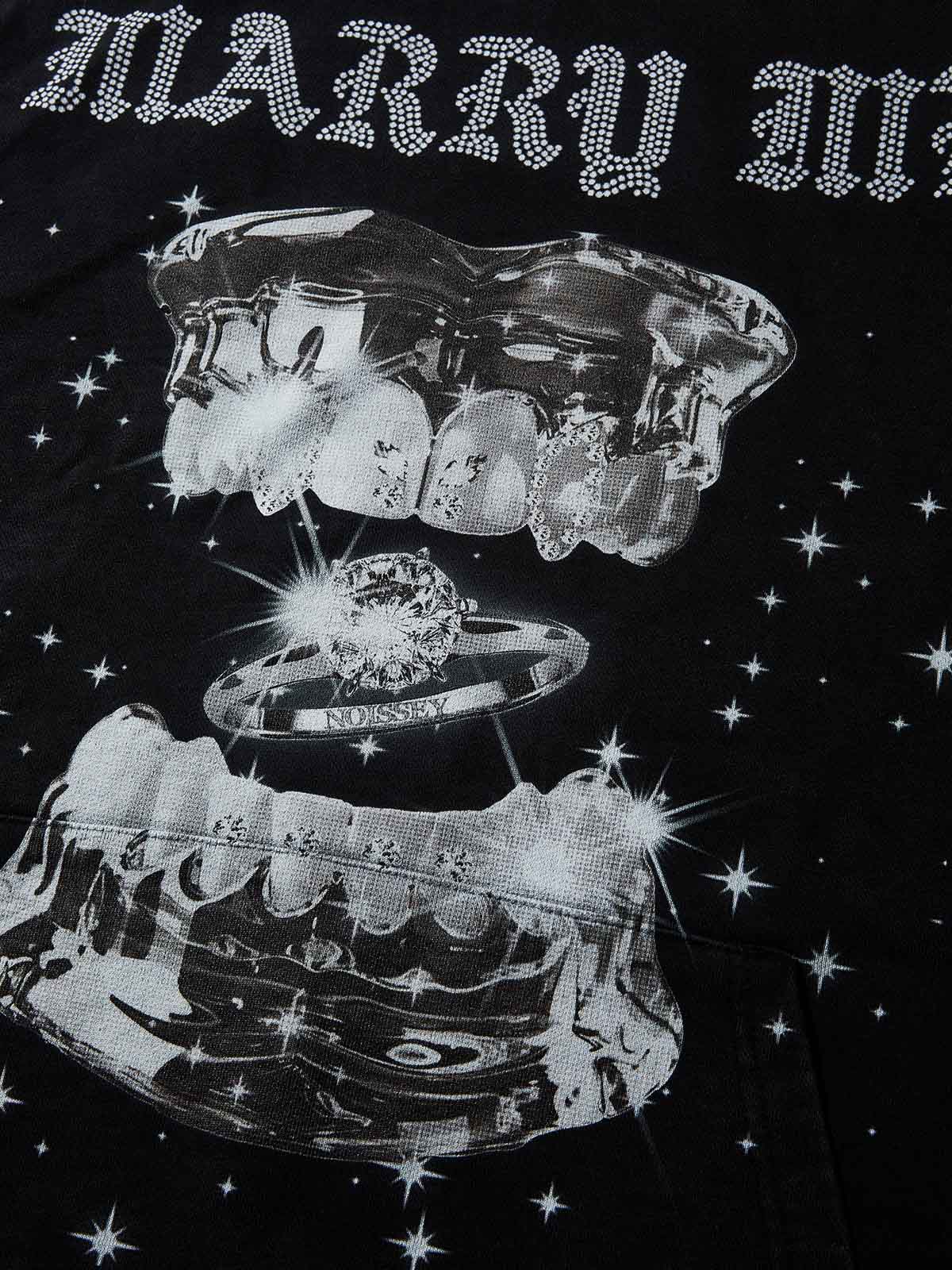 MARRY ME Black Washed Hoodie - Image 5