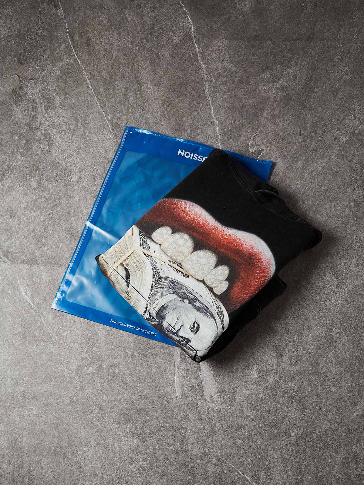 NOISSEY "MONEY BITE" ICED OUT GRILLS PREMIUM STREETWEAR HOODIE - Image 6
