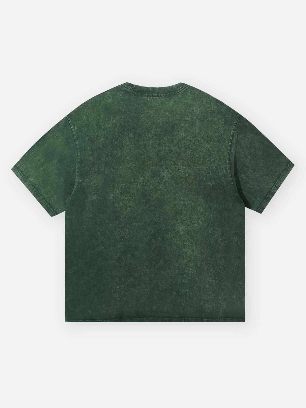 "Money Blinds the Eyes" Green Washed Print T-shirt - Image 8