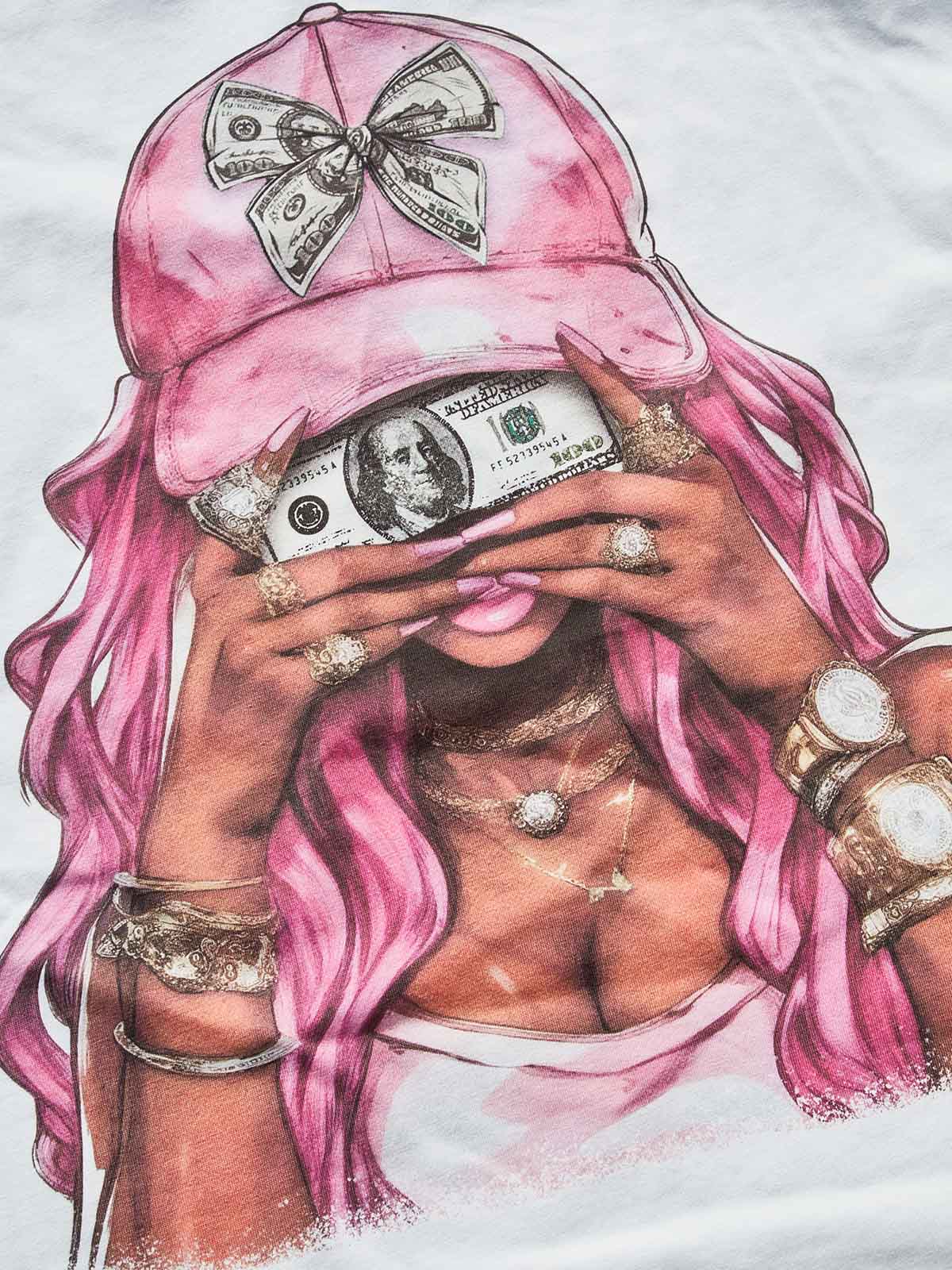 Money i$ the Motive Graphic Print Boxy Oversized T-Shirt Y2K Streetwear - Image 10