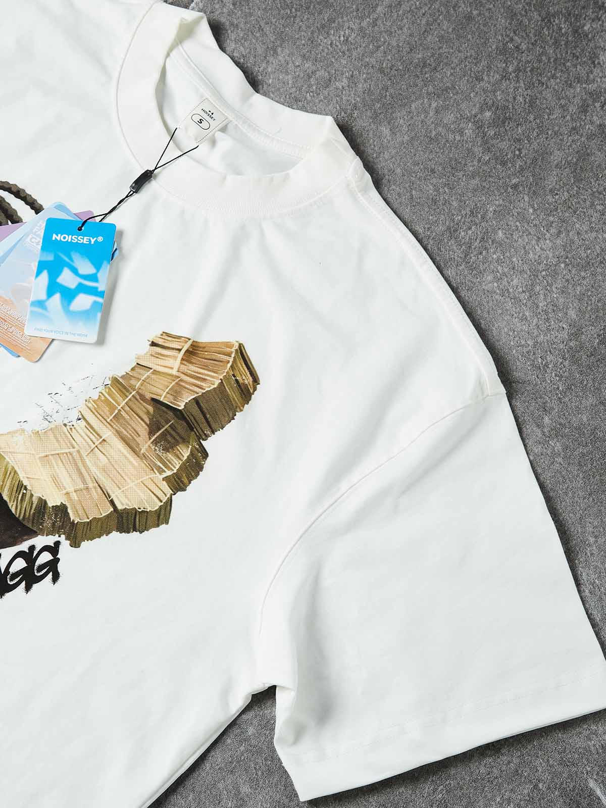 NOISSEY MONEY STACK ART - MULTICOLOR CROSS BOXY TEE - Image 7