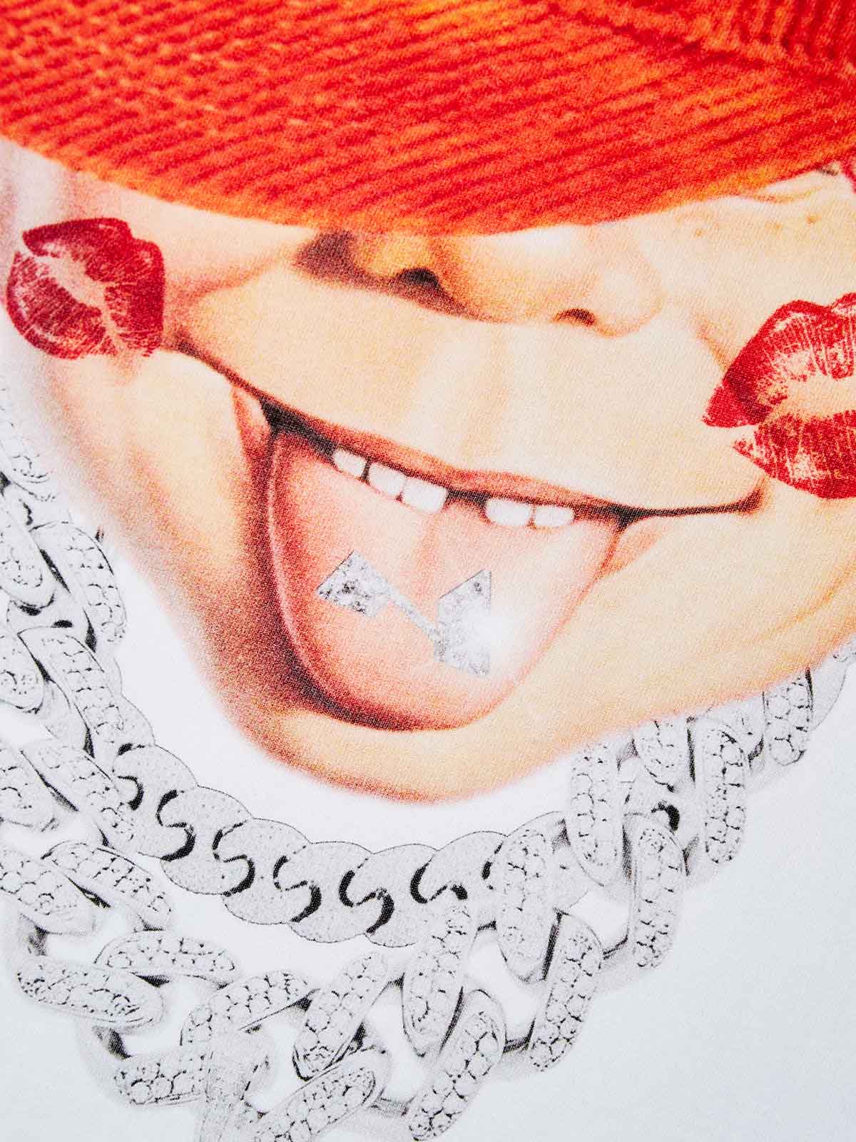 Bad Boy Peaked Cap & Diamond Necklace Print T-Shirt - Image 11