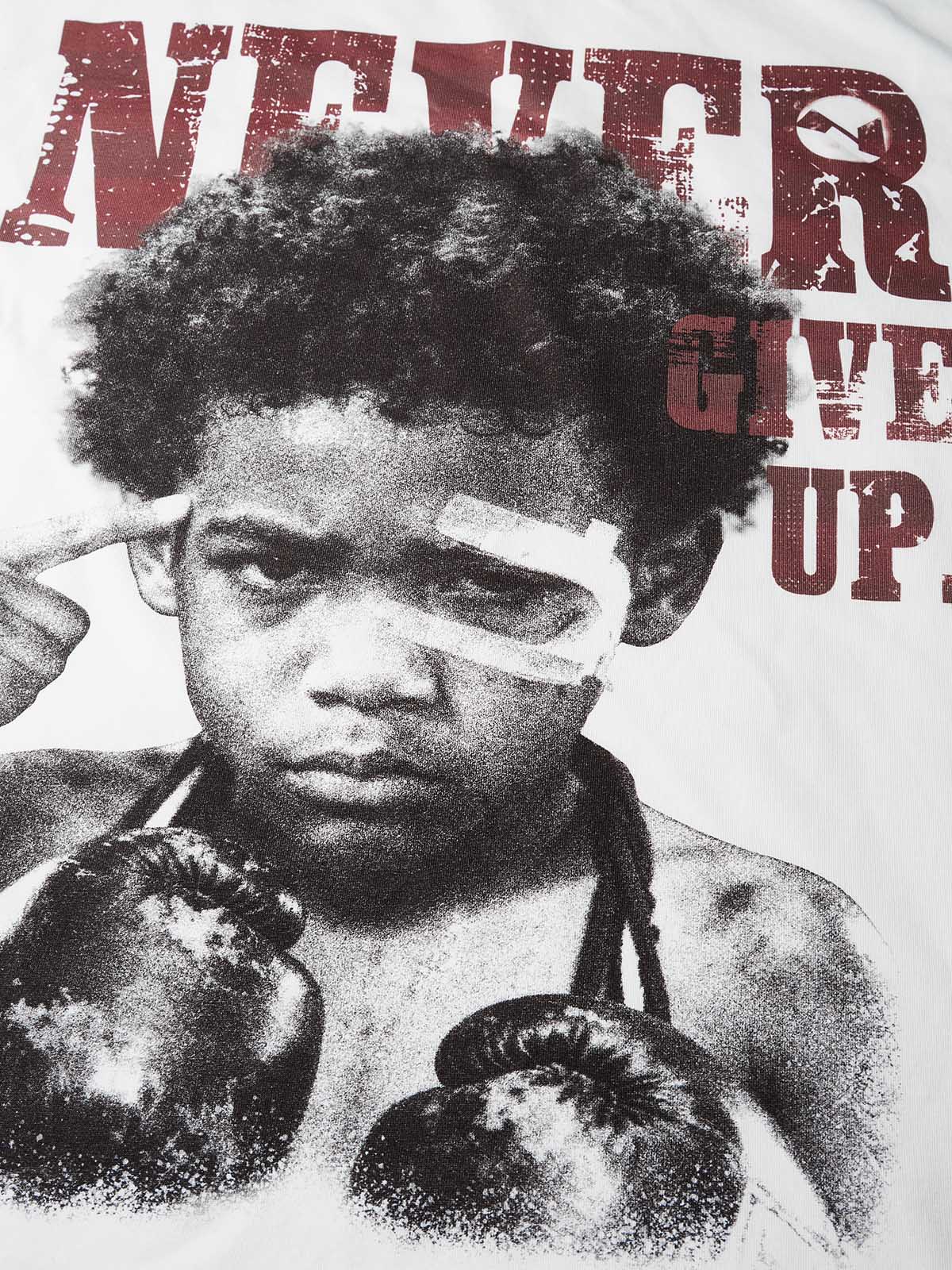 NOISSEY "Never Give Up" Boxing Portrait Cooling Boxy Tee - Image 2