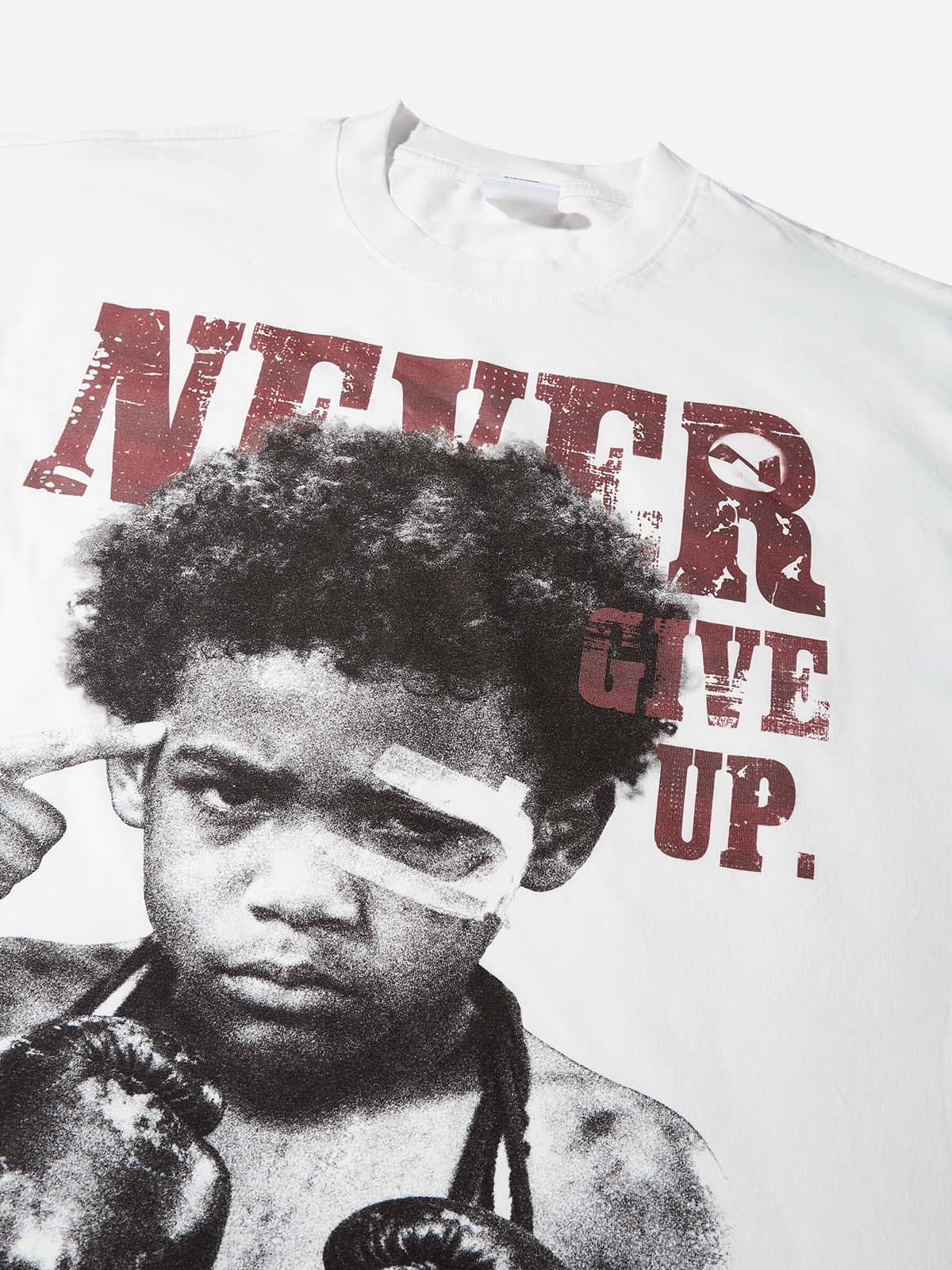 NOISSEY "Never Give Up" Boxing Portrait Cooling Boxy Tee - Image 6