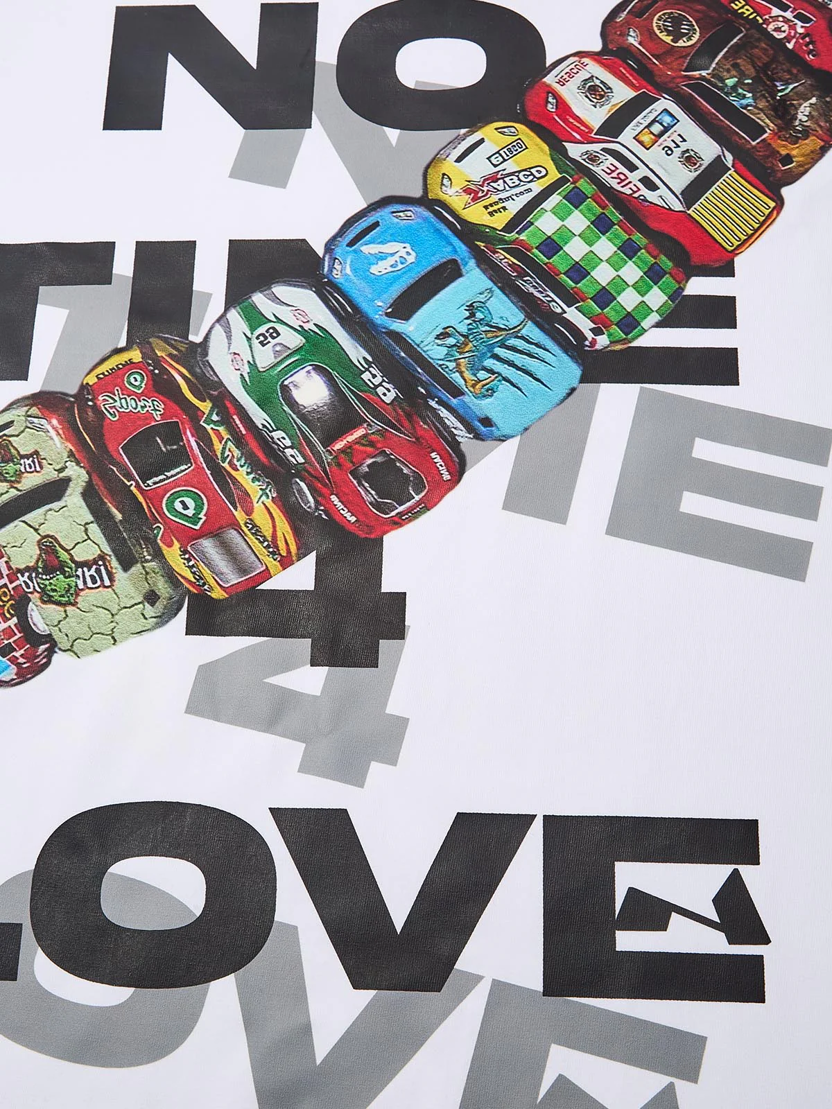 No Time 4 Love Slogan T-shirt - Image 6