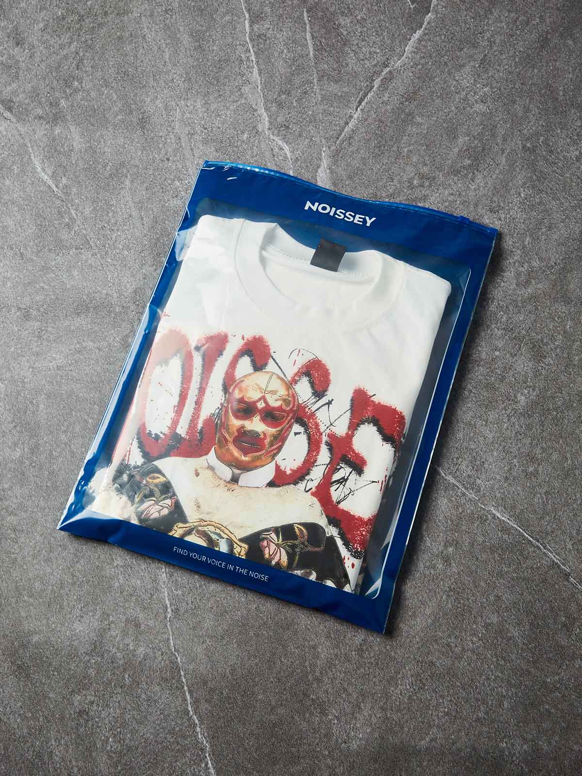 NOISE FAD VOICE THEN — Wrestler Priest Graffiti Art Print Short-Sleeve T-Shirt - Image 9