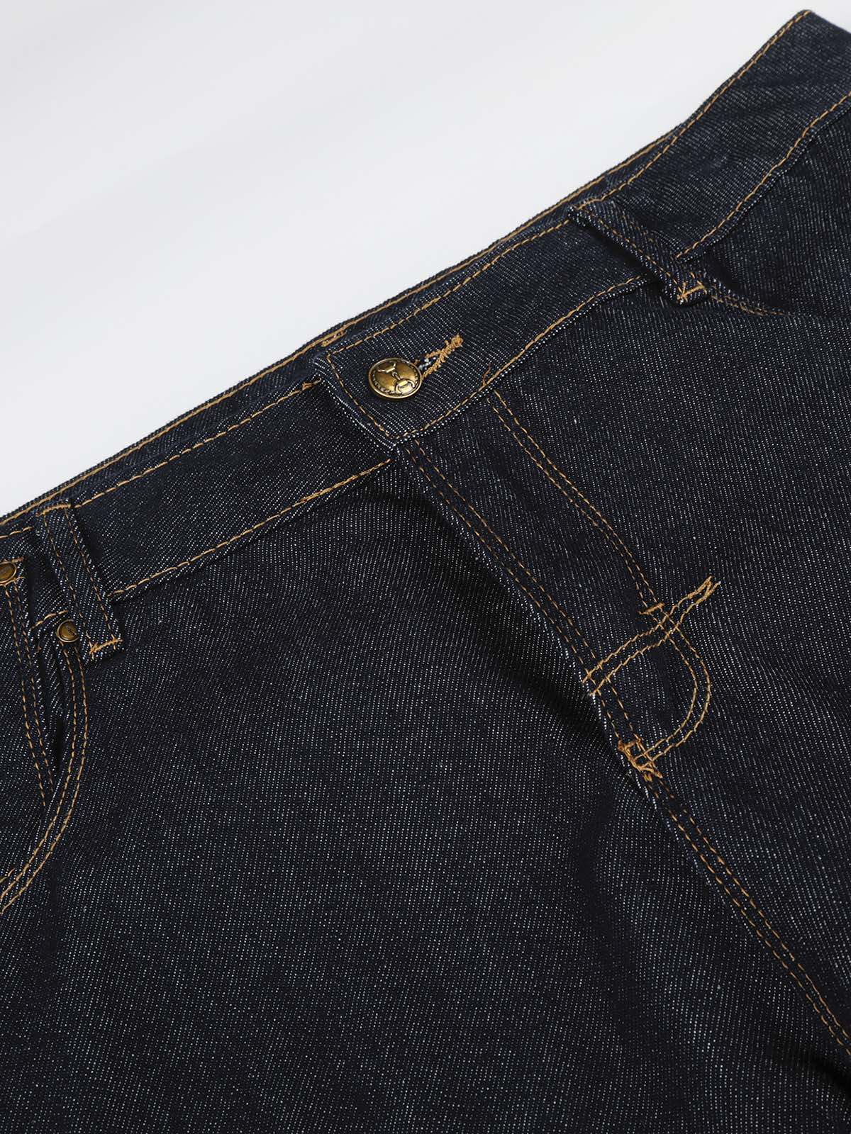NOISSEY 3D Curved Reconstruction Raw Denim Jeans - Deep Indigo - Image 2