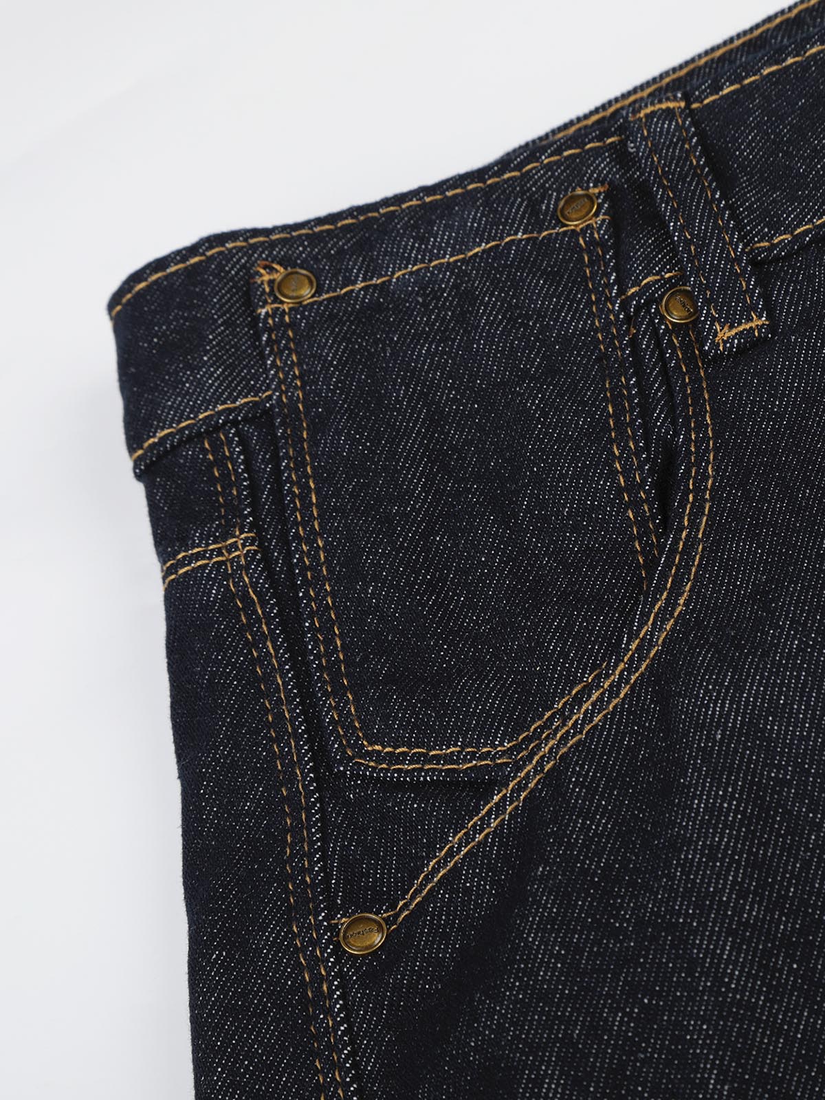 NOISSEY 3D Curved Reconstruction Raw Denim Jeans - Deep Indigo - Image 3