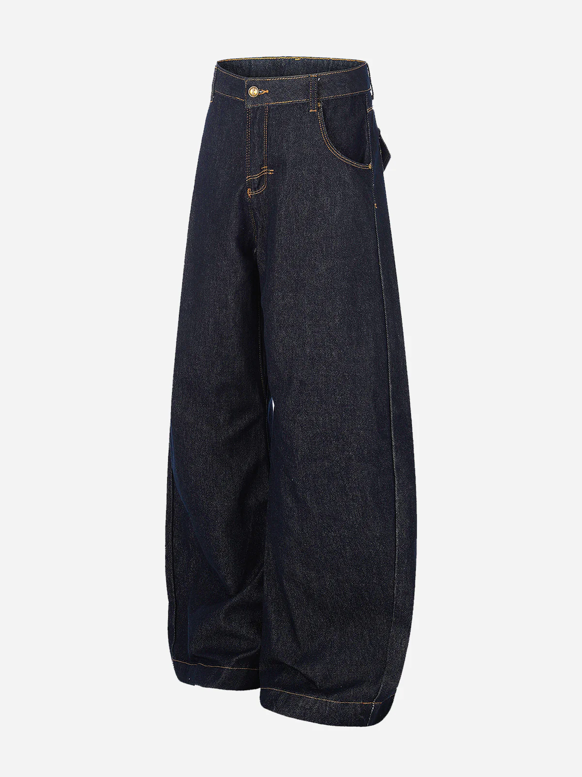 NOISSEY 3D Curved Reconstruction Raw Denim Jeans - Deep Indigo - Image 6