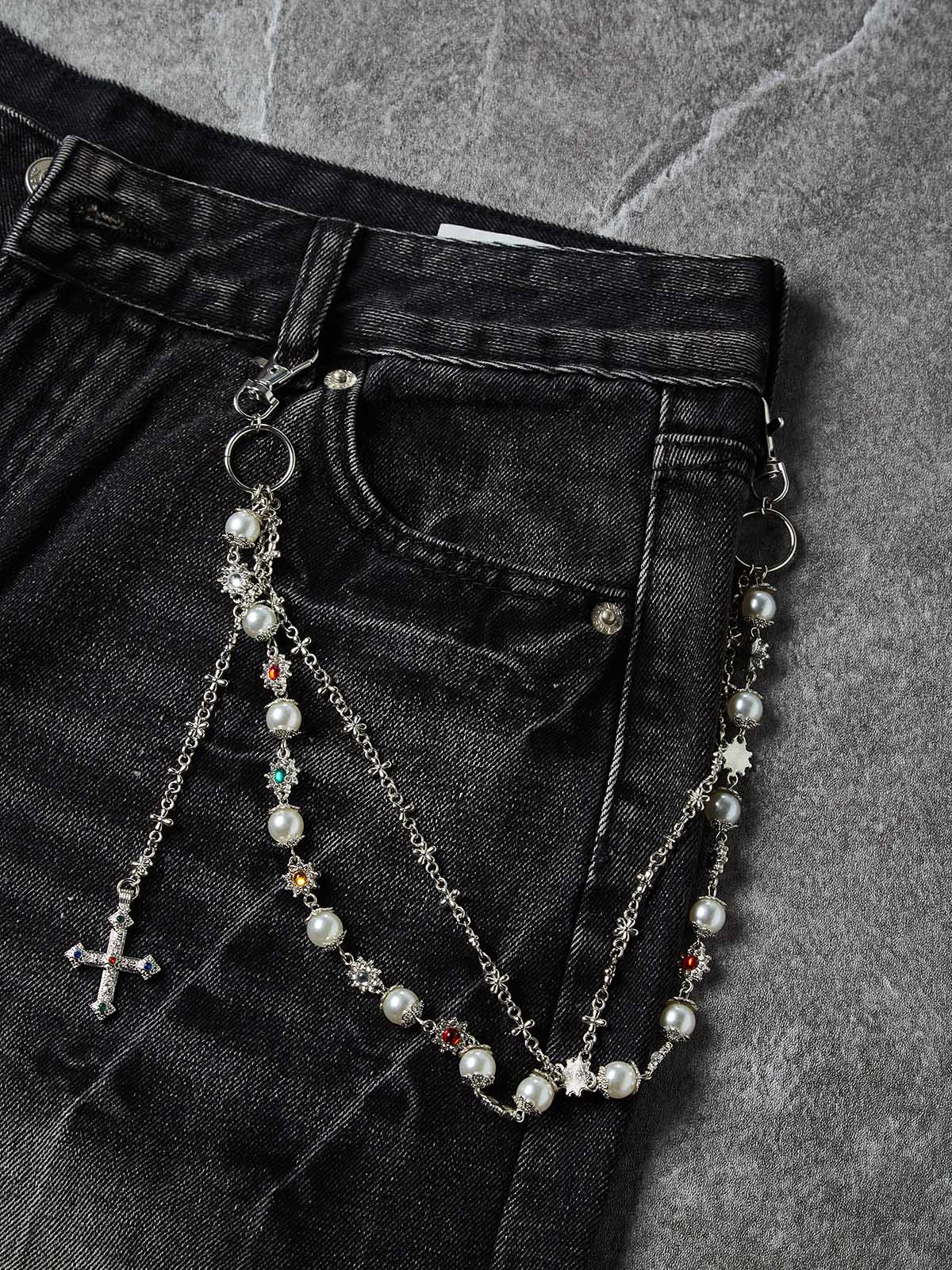 NOISSEY Archival Washed Denim Shorts — Chain Edition - Image 2