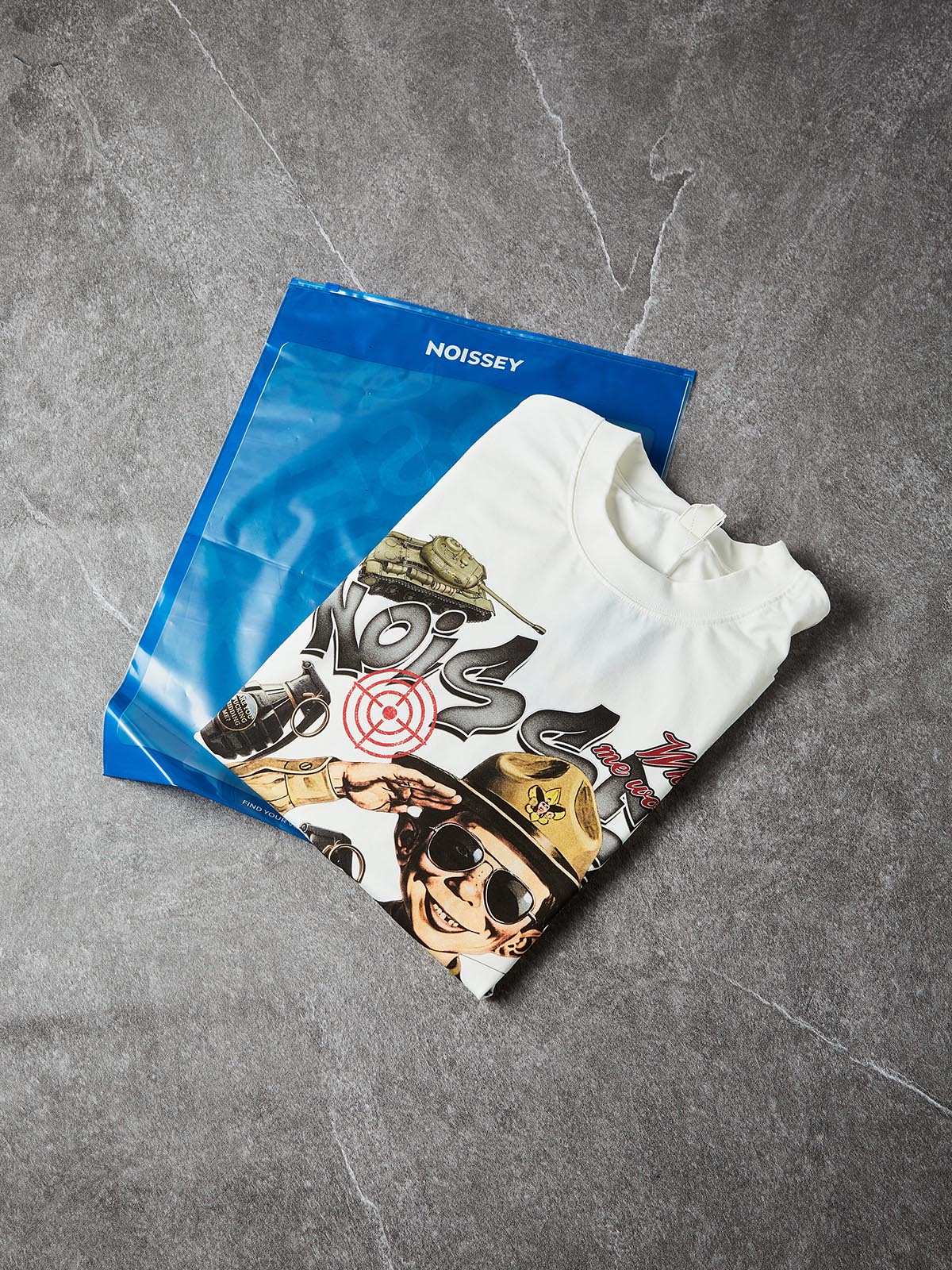 NOISSEY "Bad Boy Scout" Graffiti Art Print Oversized T-Shirt - Image 8