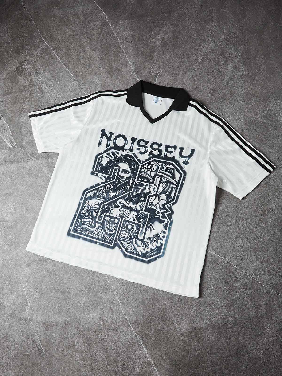 NOISSEY BLOKECORE STYLE CHICANO TATTOO GRAPHIC SOCCER JERSEY 23 - Image 3