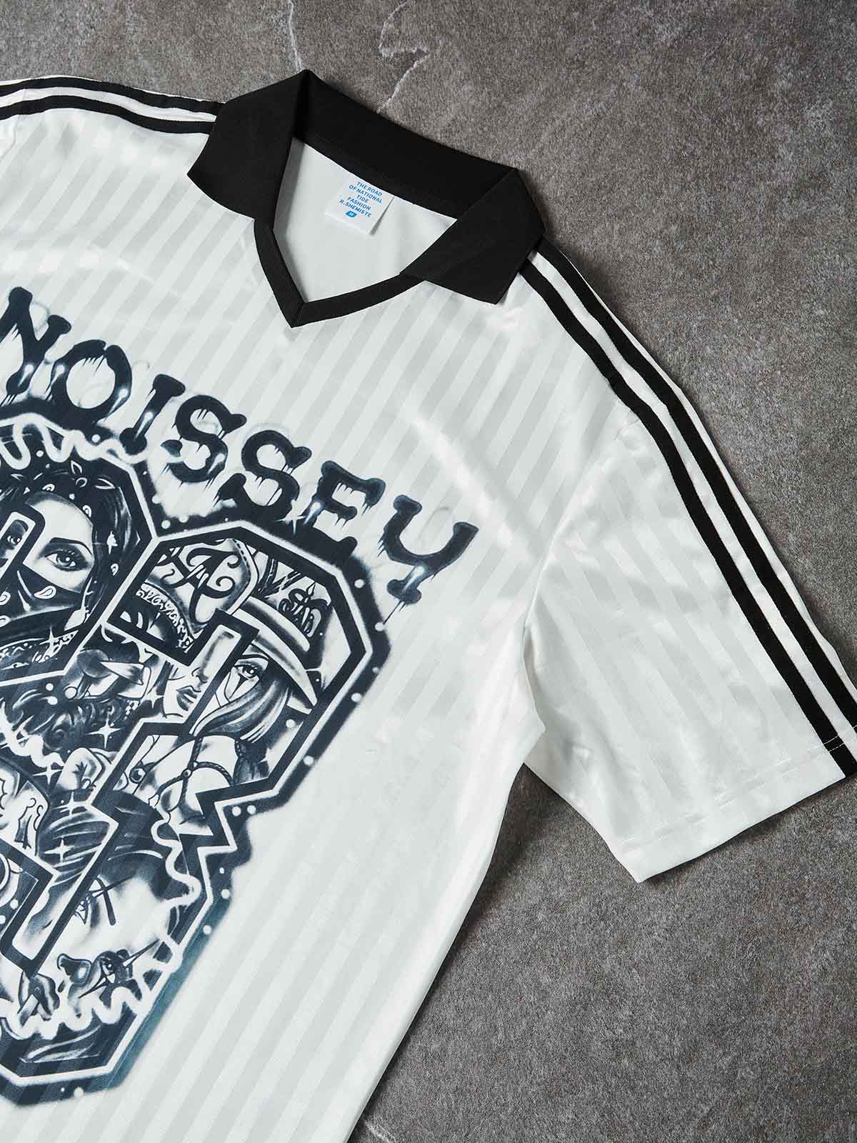 NOISSEY BLOKECORE STYLE CHICANO TATTOO GRAPHIC SOCCER JERSEY 23 - Image 4