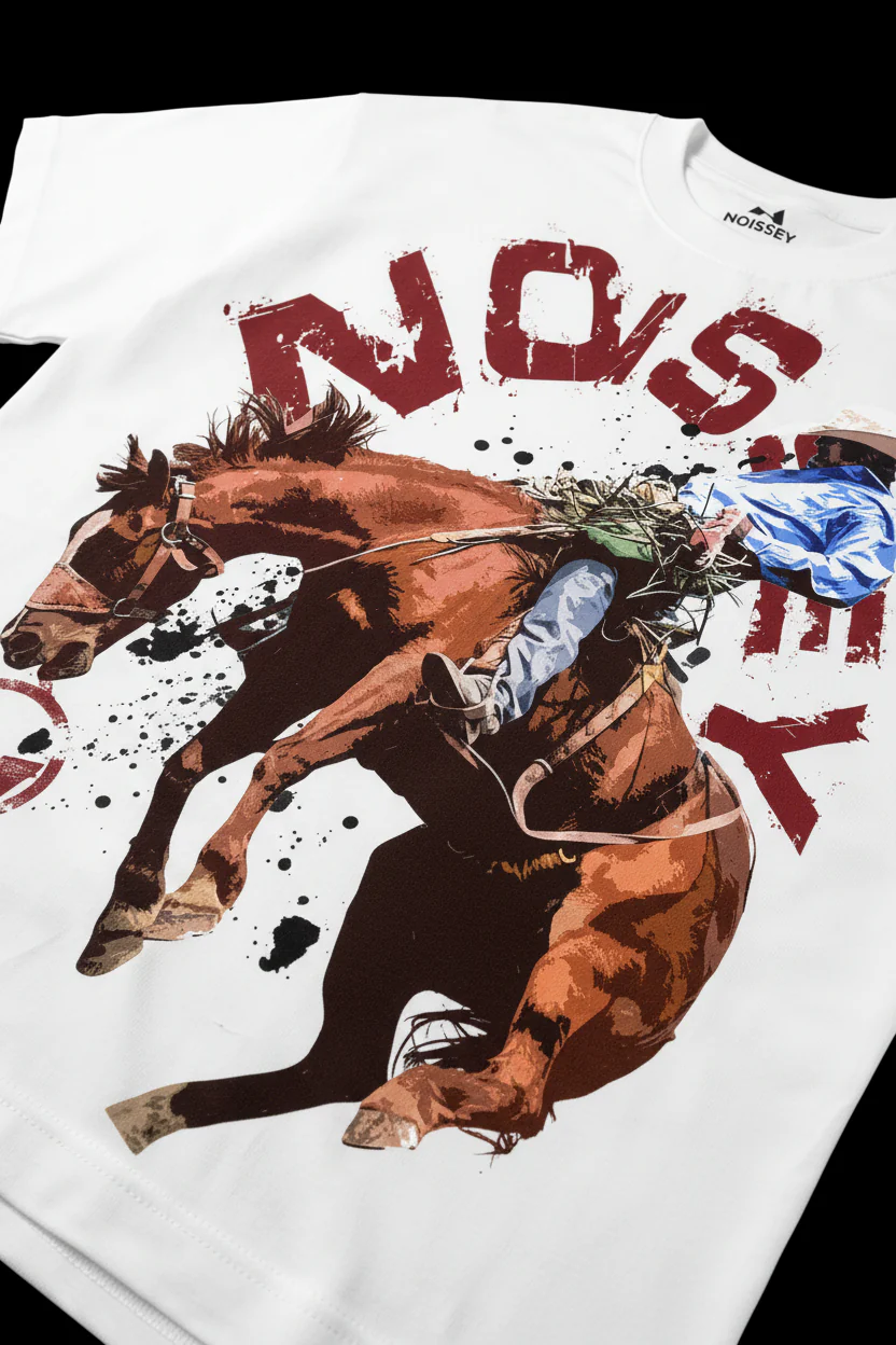 NOISSEY "COWBOY CONQUER" GRAPHIC OVERSIZED T-SHIRT - Image 8