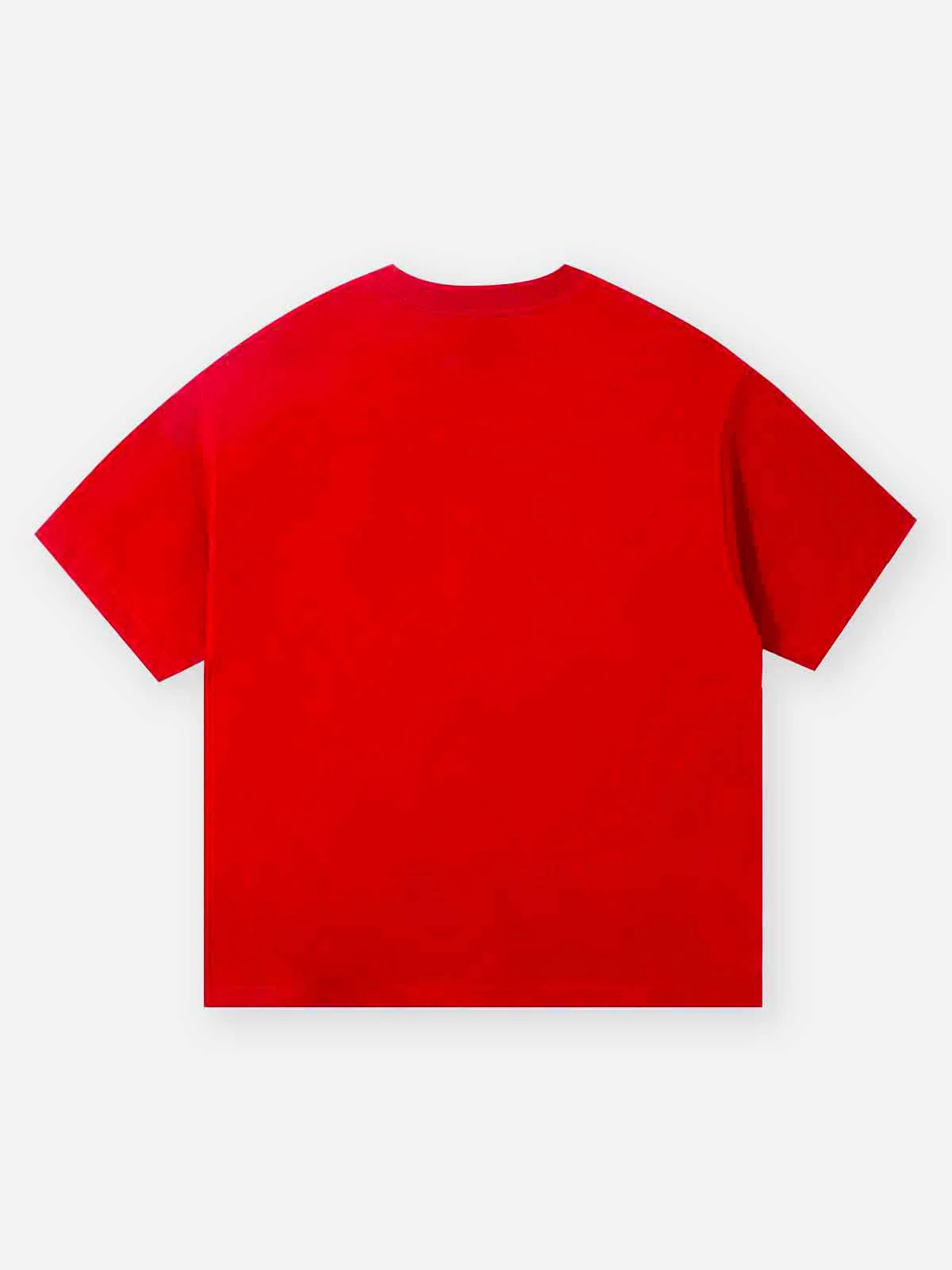 NOISSEY Crimson Lustre Red Gem Sparkle Lip Print T-Shirt - Chili Red - Image 8