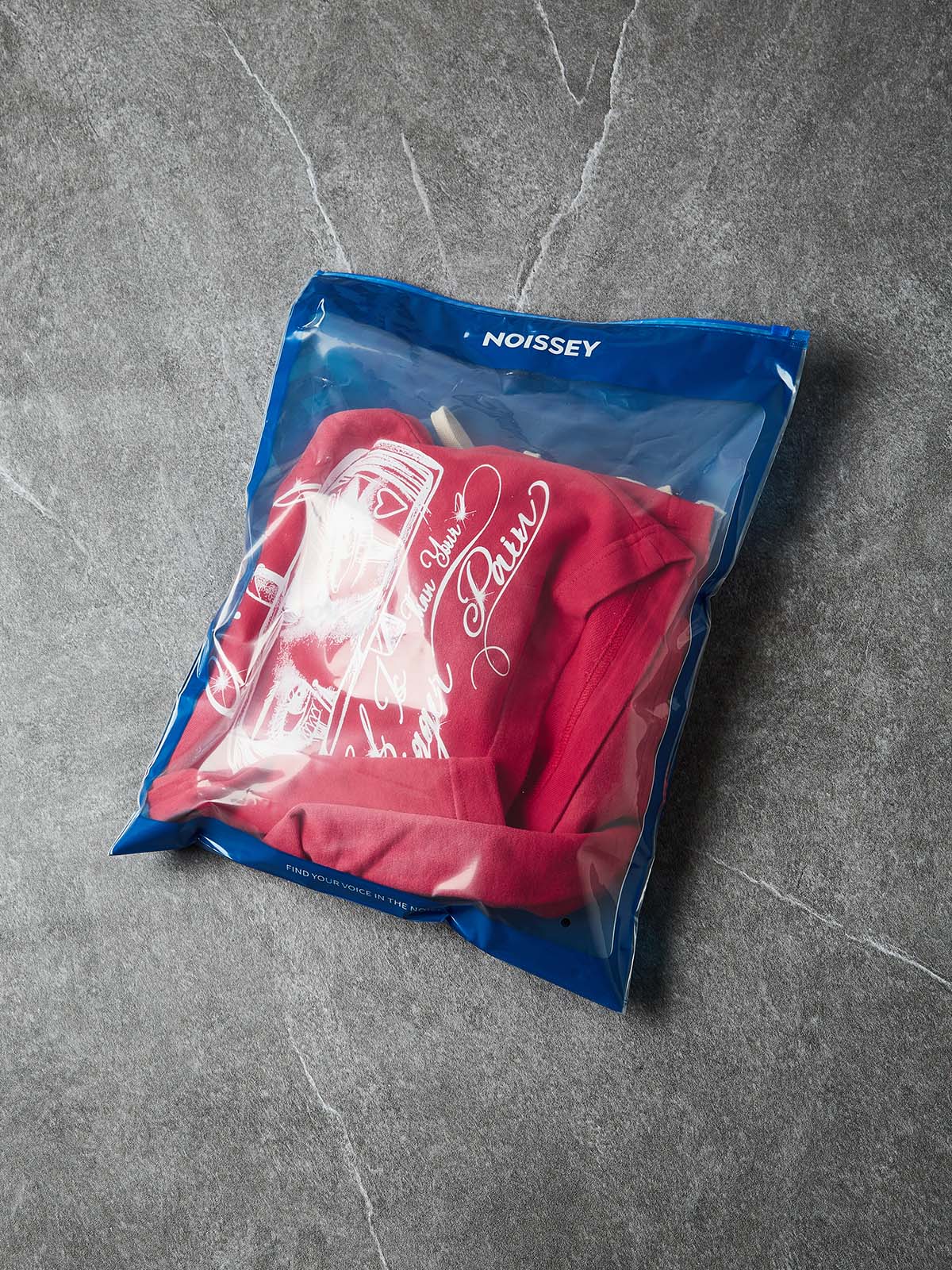 NOISSEY Drama Mask Double-Waist Gradient Crimson Shorts - Vintage Red - Image 7
