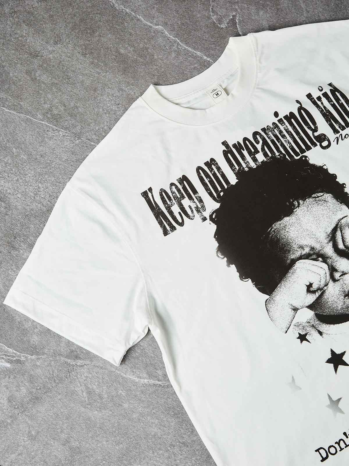 NOISSEY "Dreaming Kid" Vintage Graphic Art Heavyweight T-Shirt - Image 7