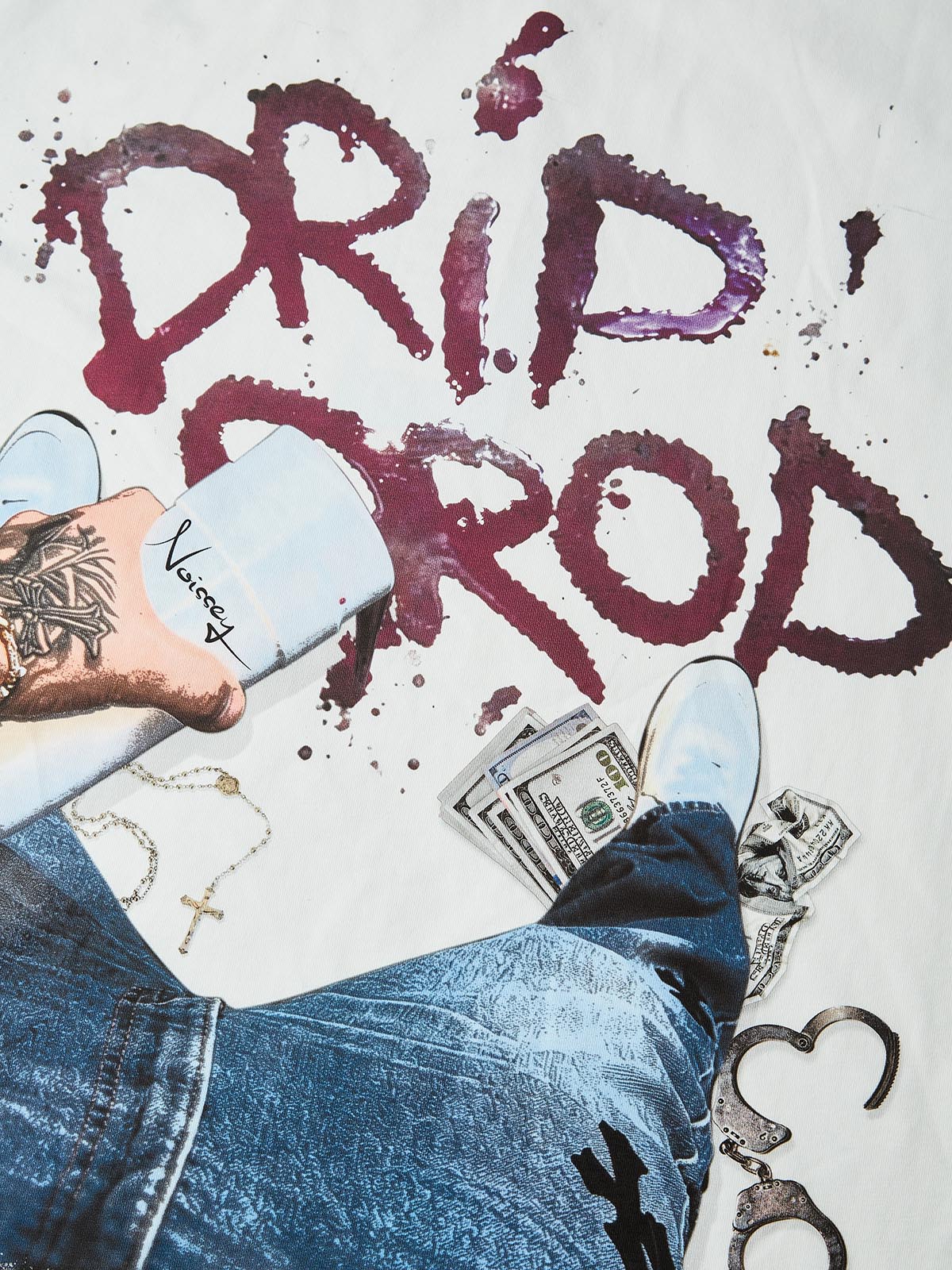 NOISSEY "DRIP DROP" HUSTLE ART OVERSIZED T-SHIRT - Image 7