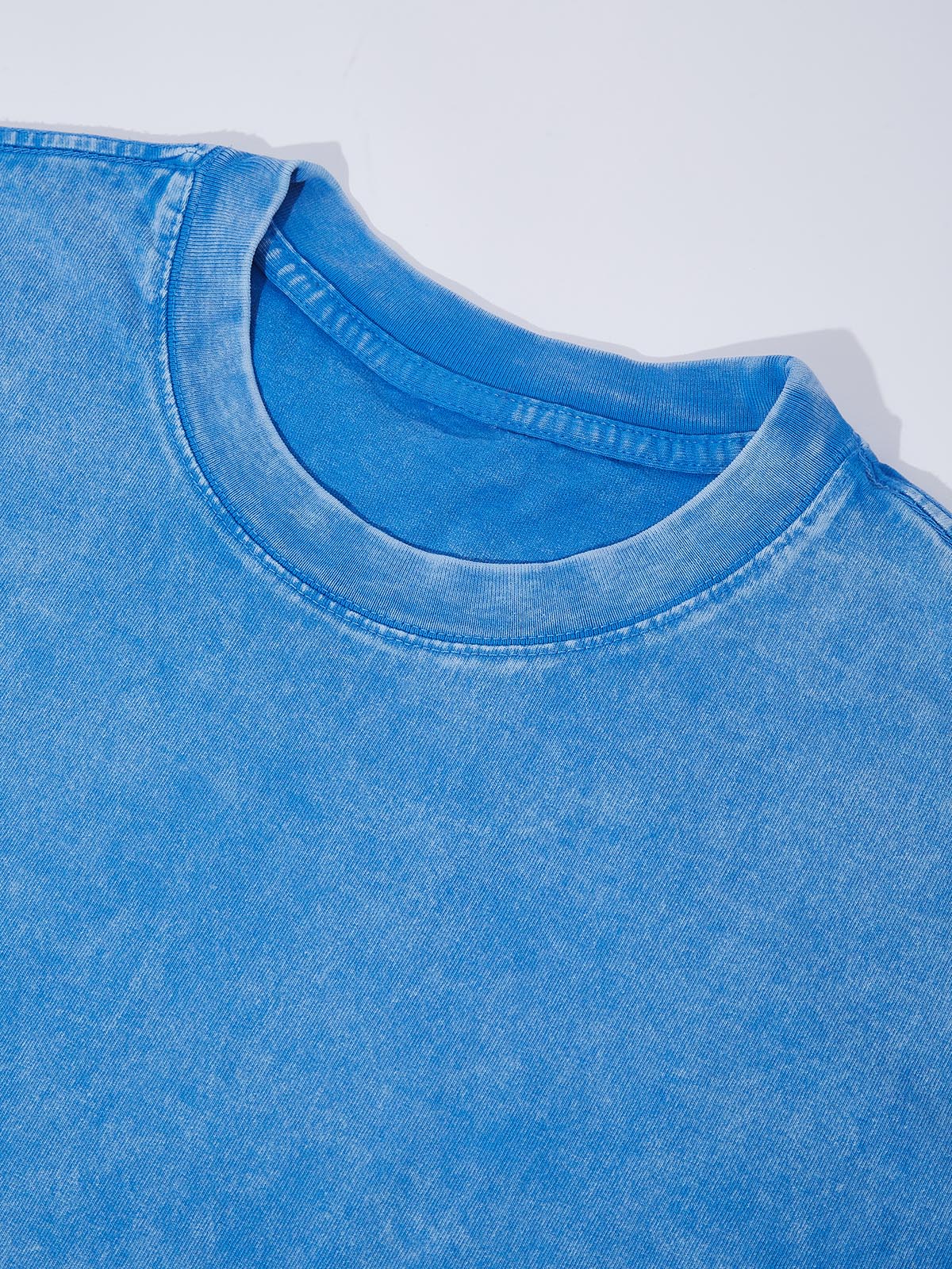 NOISSEY "FEAR NO MAN" ANGEL STAIRS WASHED BLUE TEE - Image 2