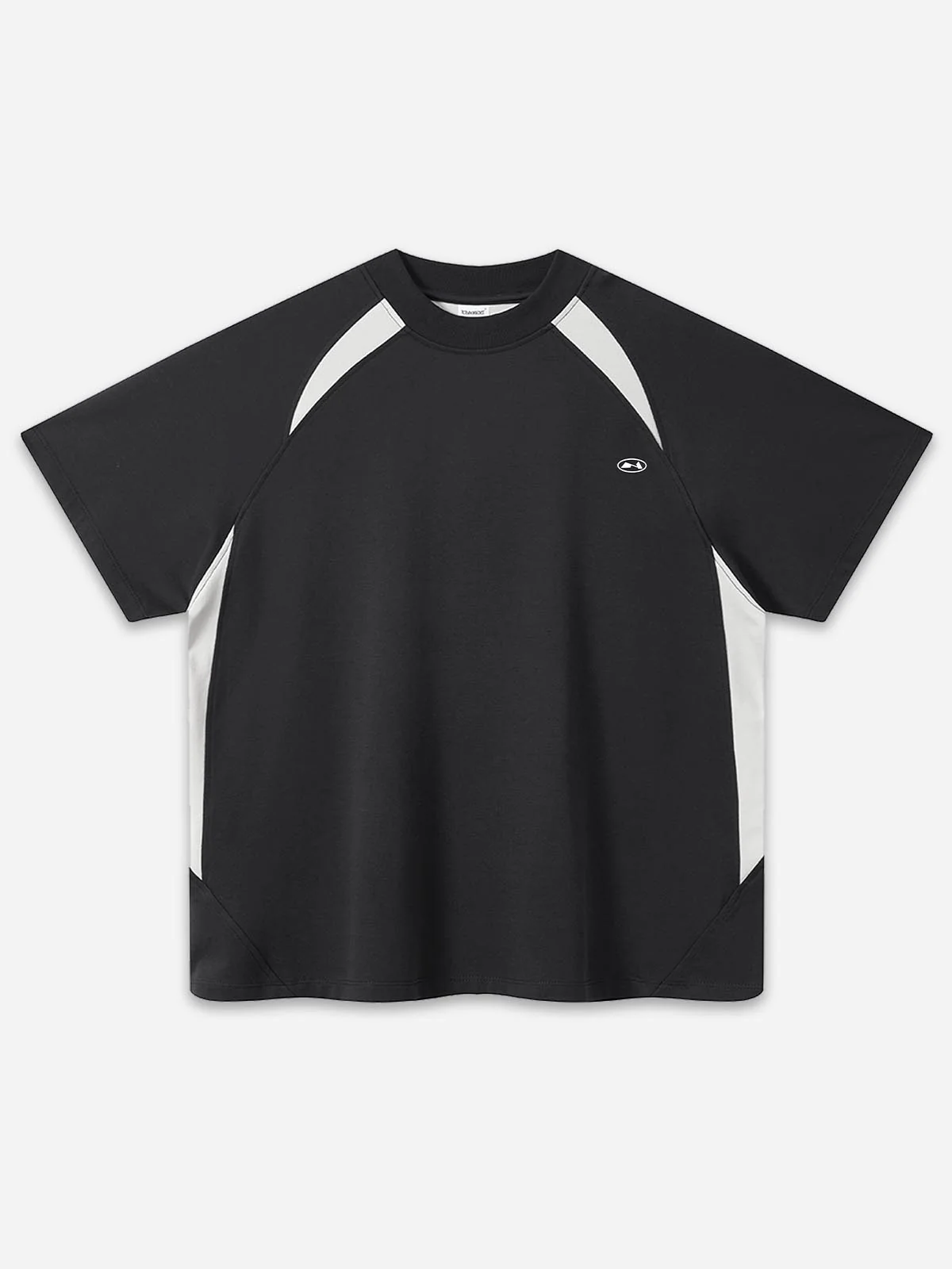 NOISSEY "FIND YOUR VOICE" OVERSIZED RAGLAN T-SHIRT - BLACK/WHITE - Image 2