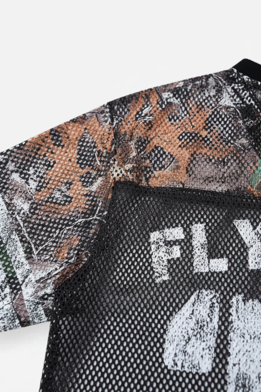 NOISSEY "FLY RICH" 22 - MESH PANEL CAMO RACING JERSEY TEE - Image 6