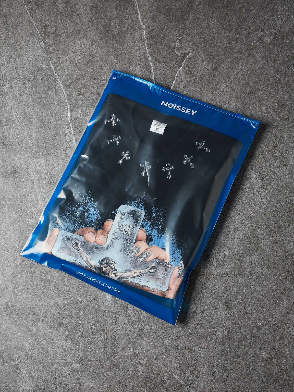 NOISSEY "FROZEN FAITH" ICED JESUS CRUCIFIX GRAPHIC TANK TOP - Image 8