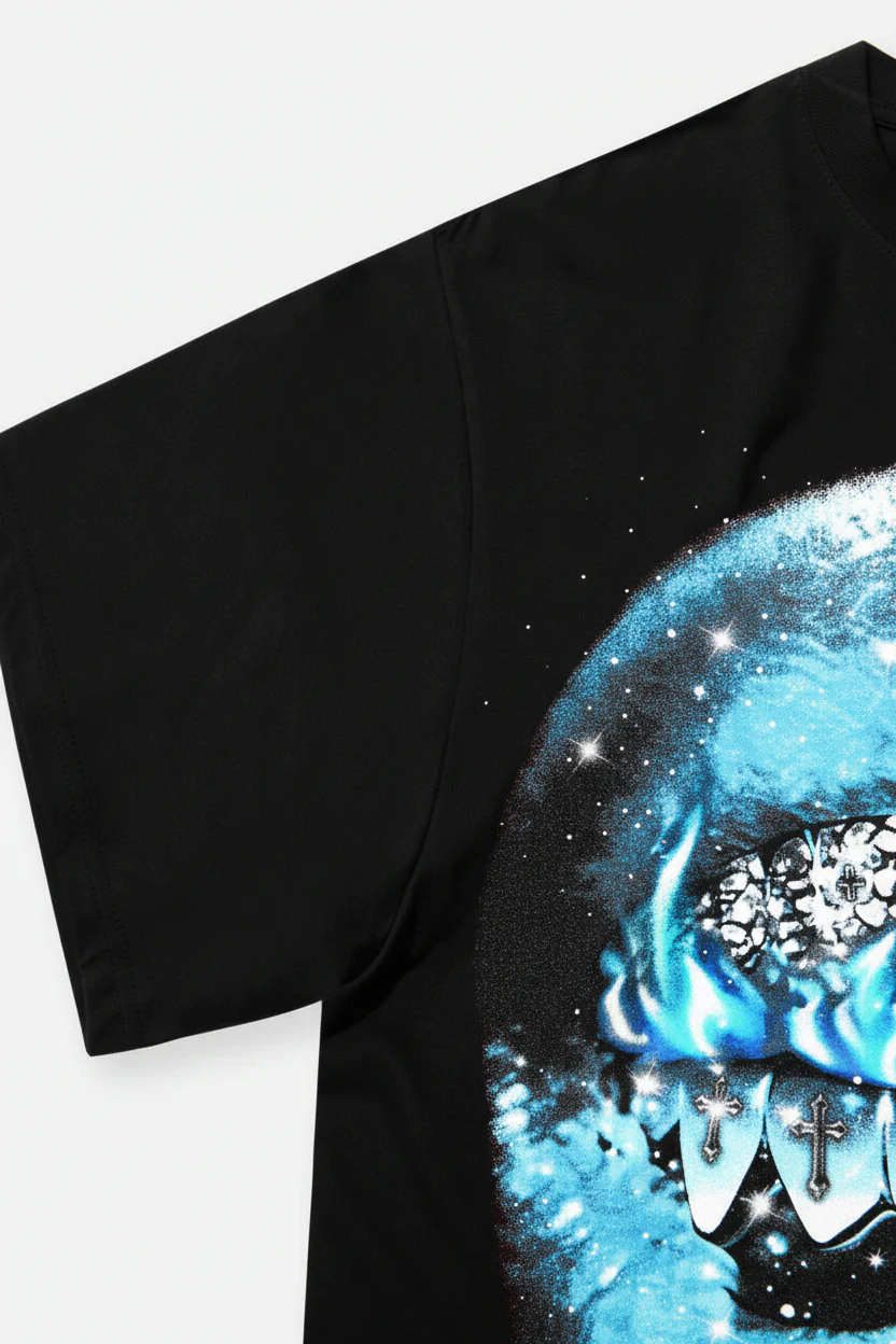NOISSEY "GLACIER GRILLZ" ICE FLAME ARTWORK OVERSIZED TEE - Image 7