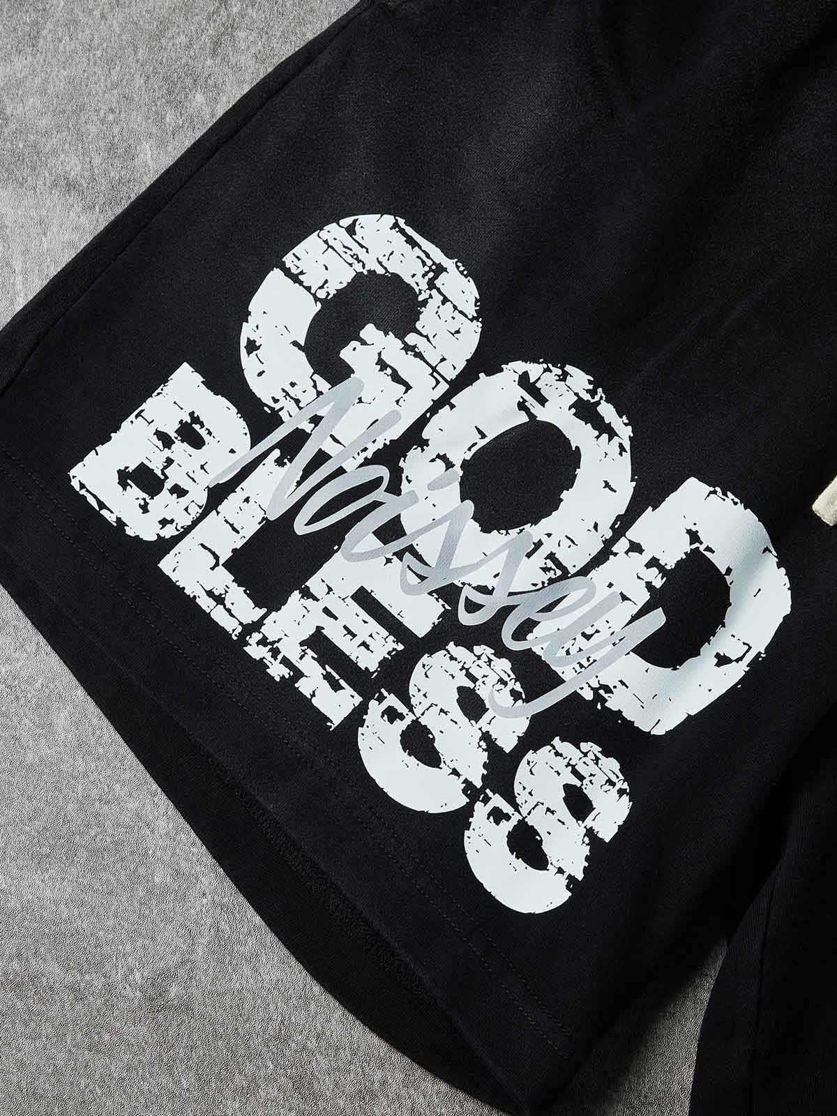 NOISSEY "GOD BLESS" RELIGIOUS JESUS PORTRAIT GRAPHIC SWEATPANTS - Image 4